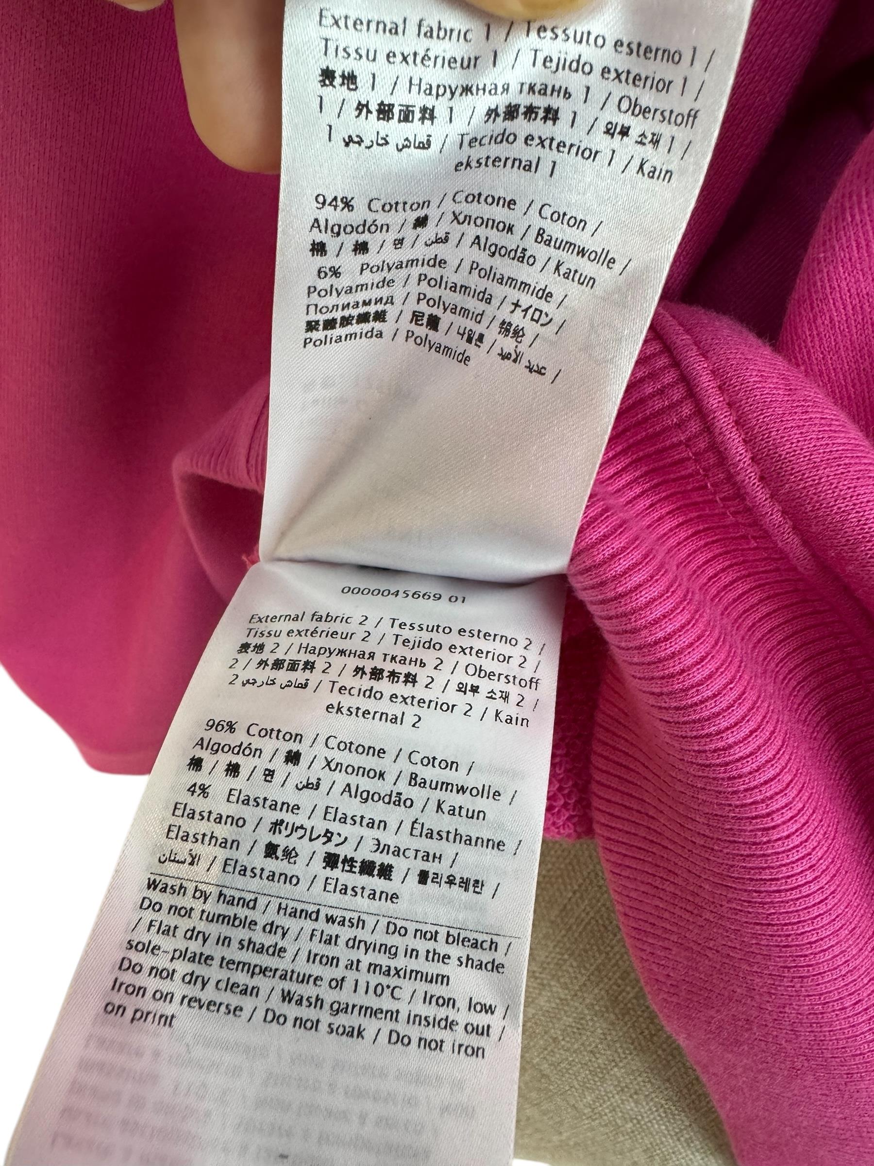 VALENTINO PINK LOGO PRINTED SWEATSHIRT