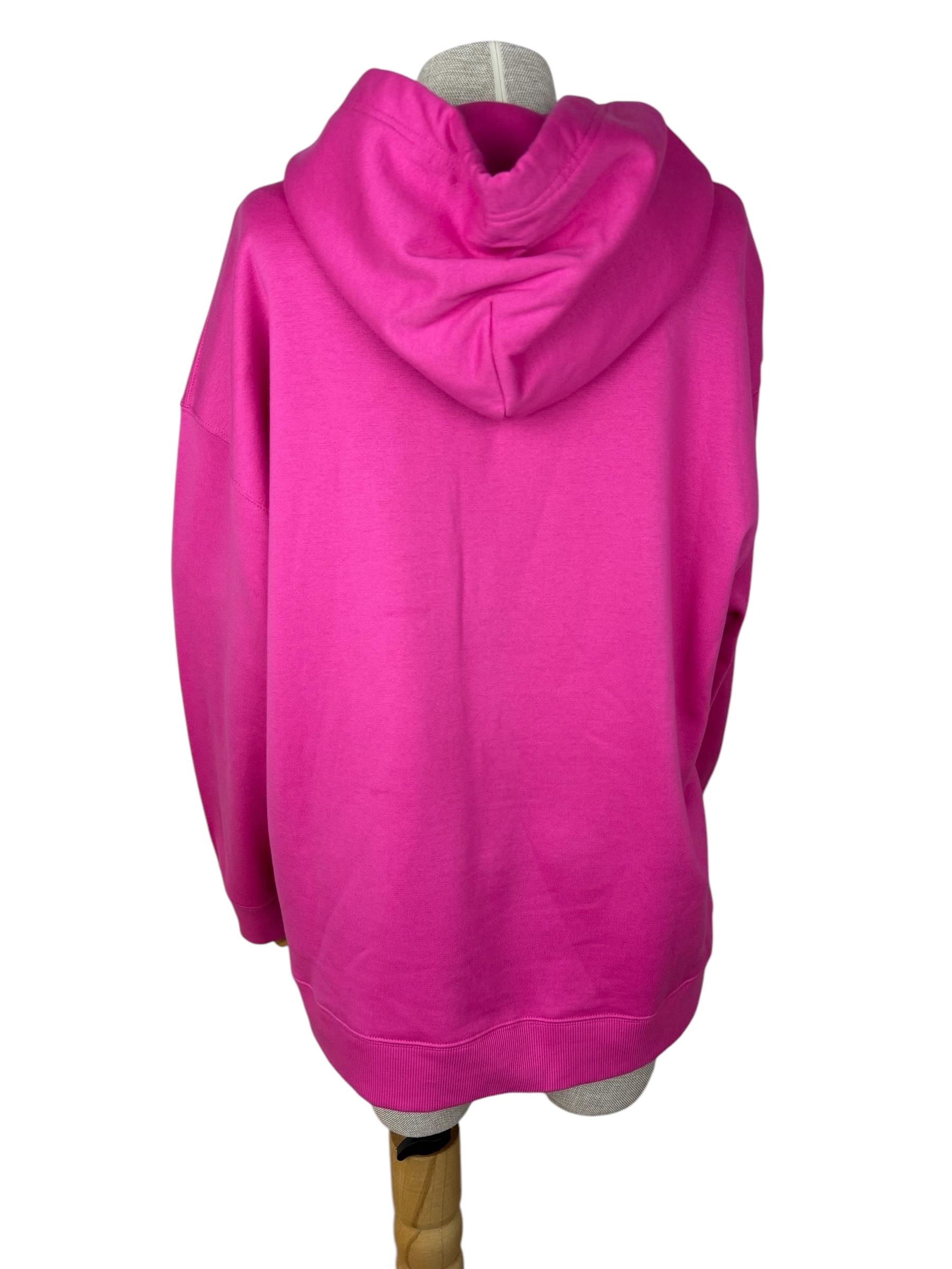 VALENTINO PINK LOGO PRINTED SWEATSHIRT