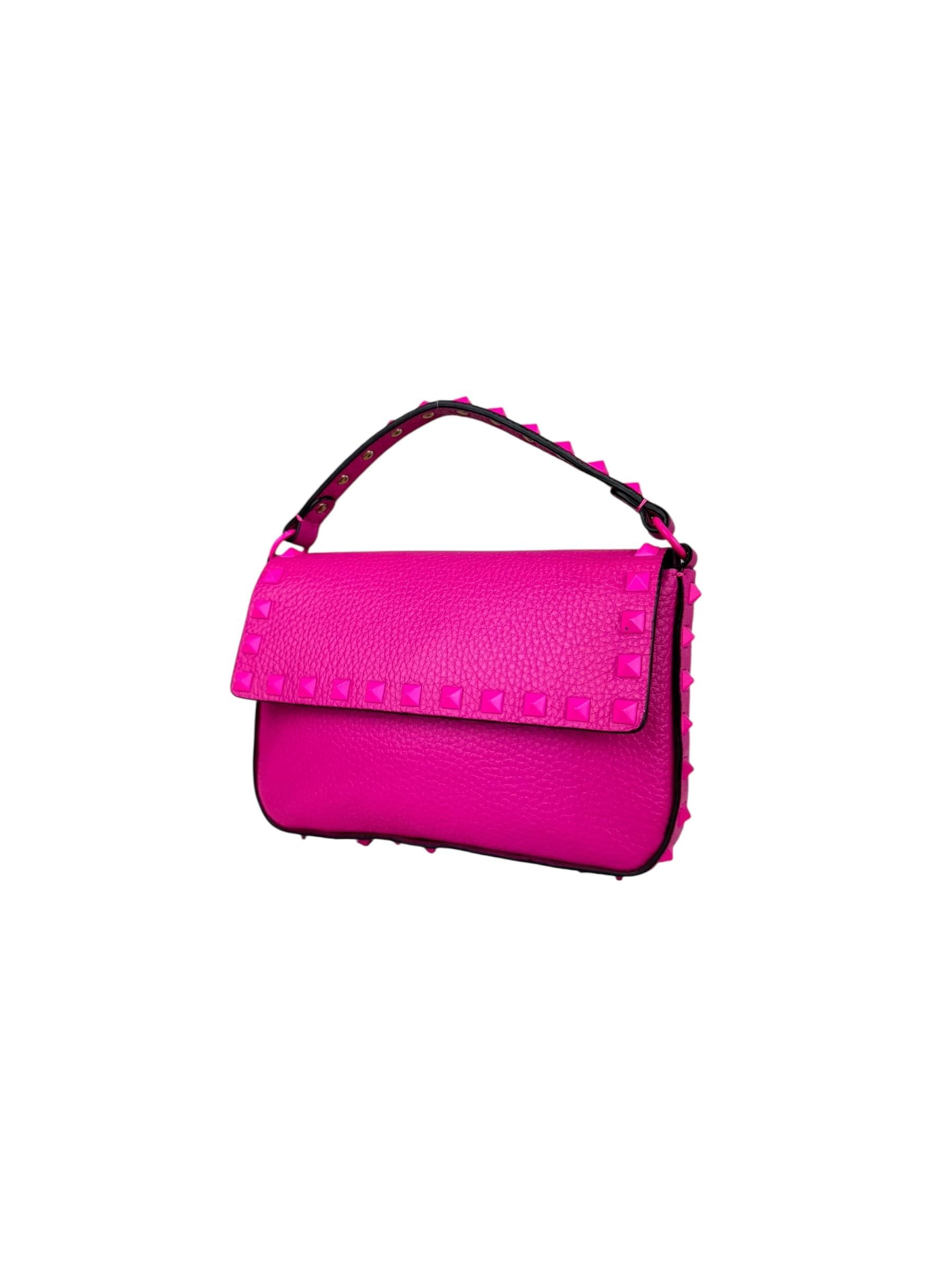 VALENTINO PINK RPCKSTUD MINI BAG