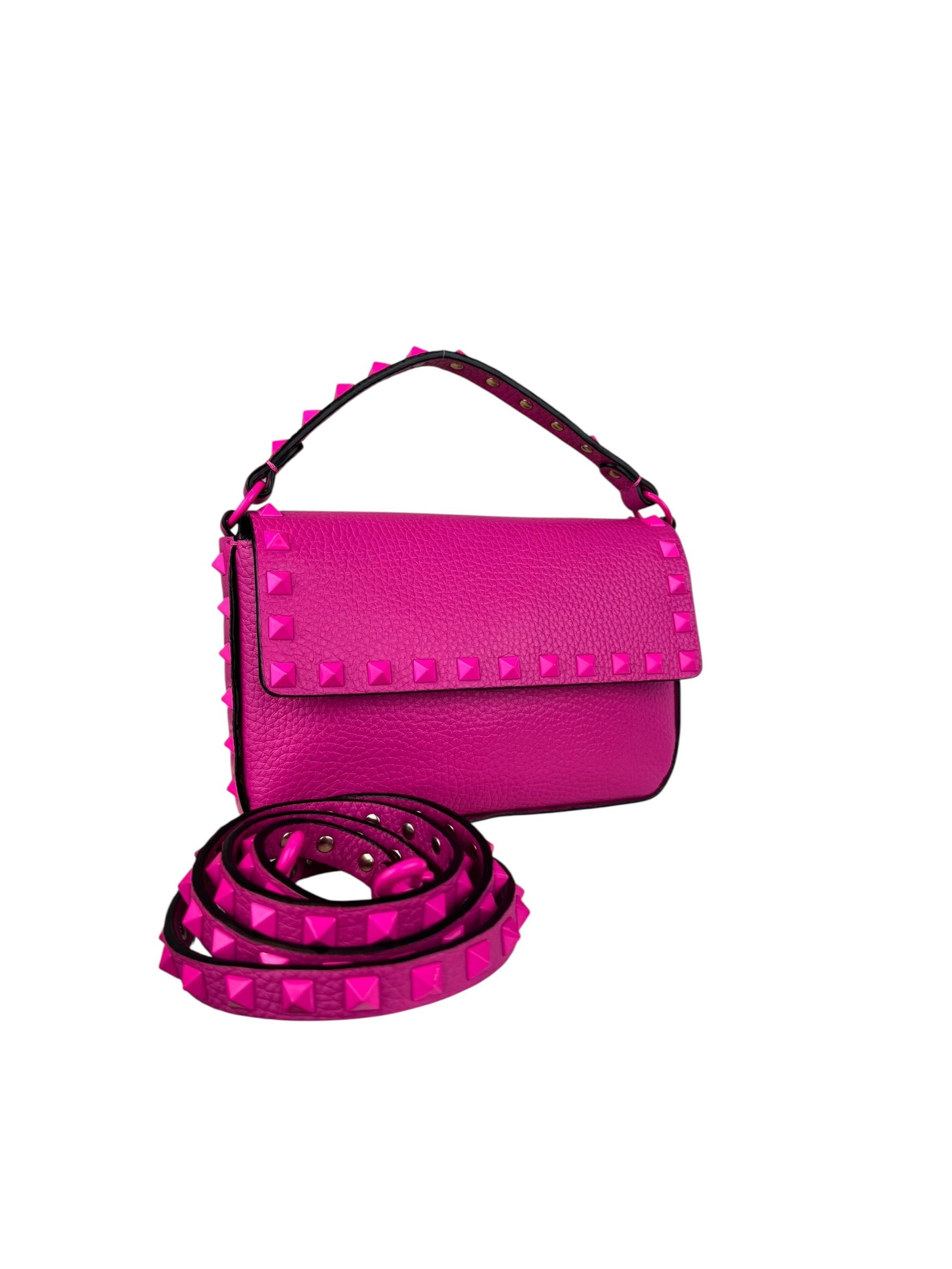VALENTINO PINK RPCKSTUD MINI BAG