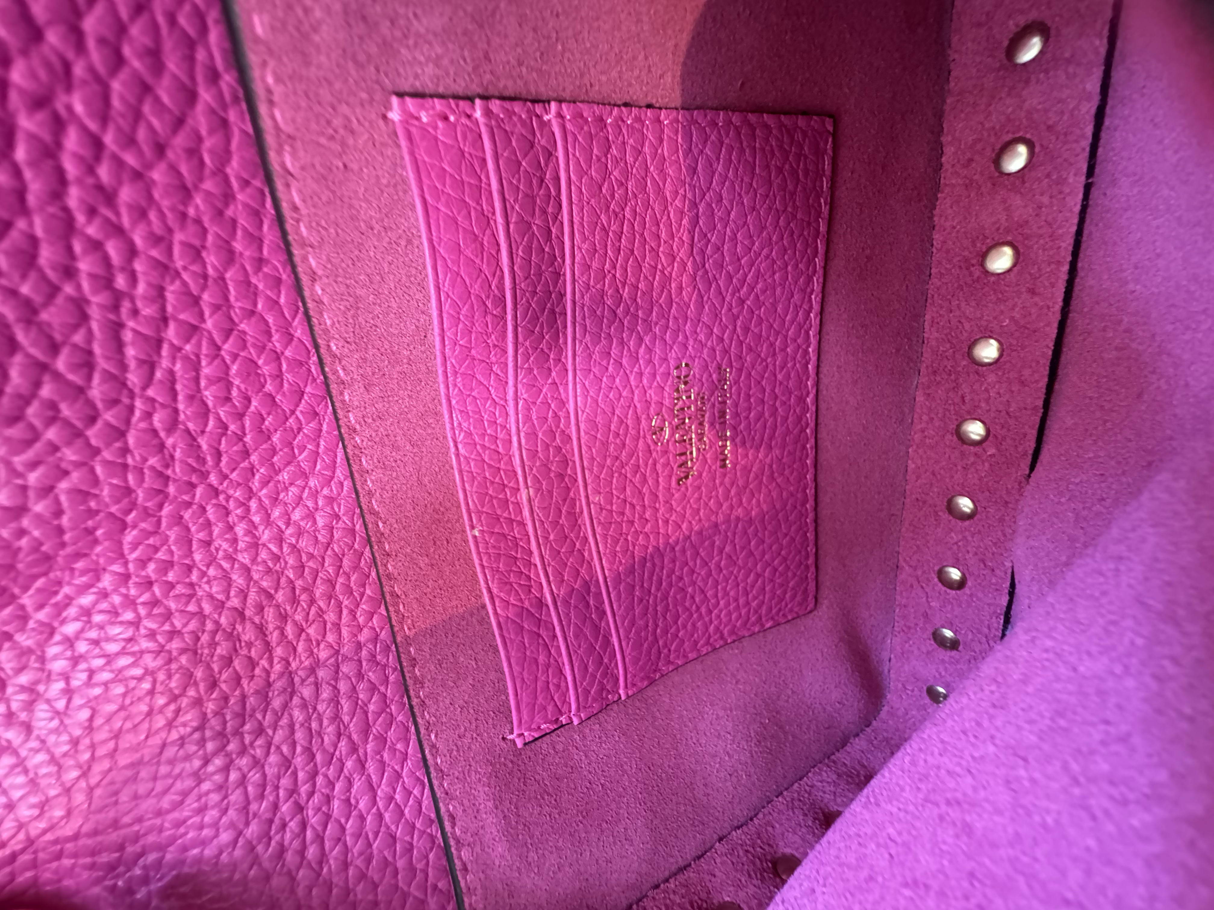 VALENTINO PINK RPCKSTUD MINI BAG