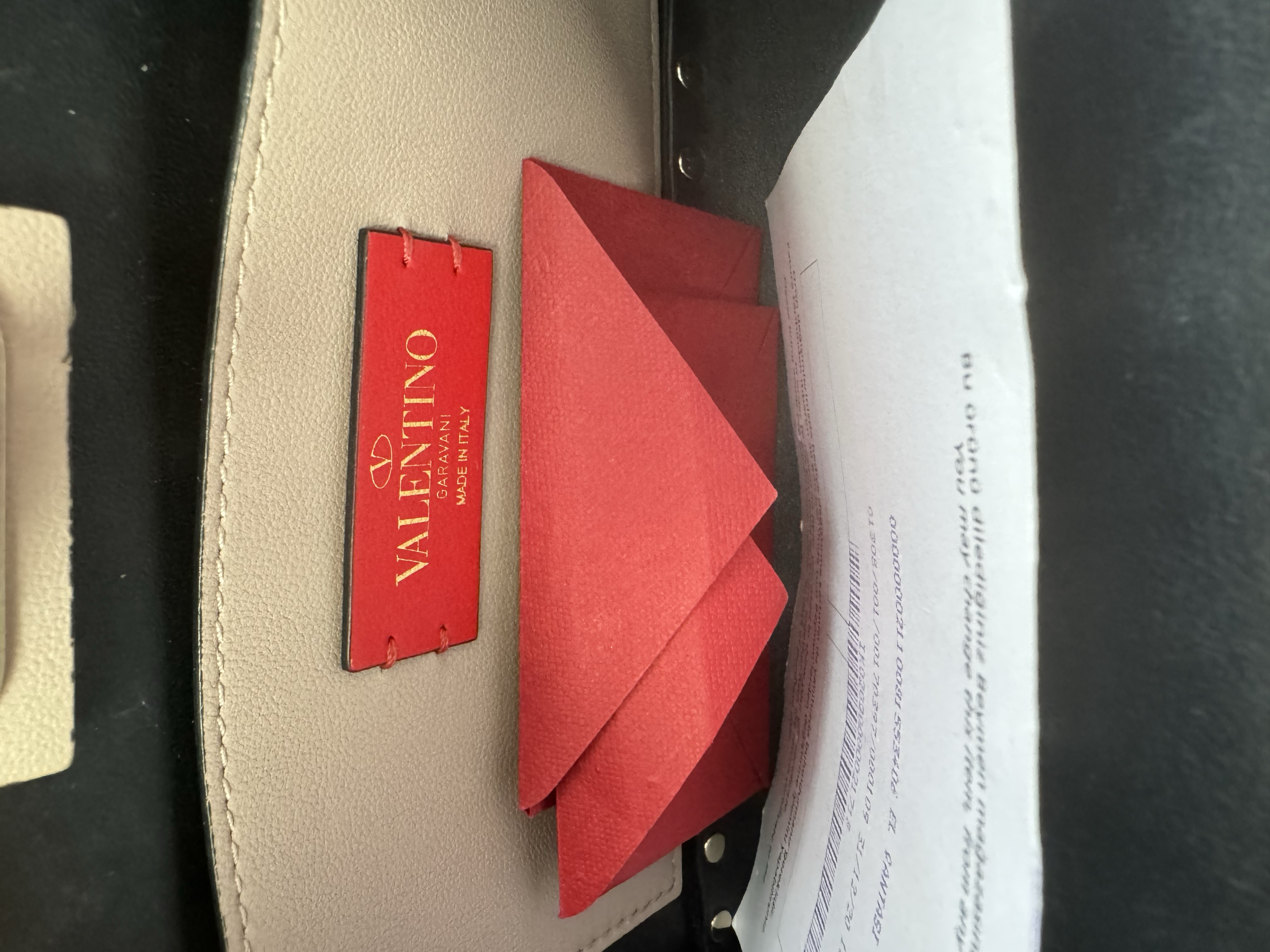 VALENTINO ROCKSTUD LEATHER CHAIN BAG