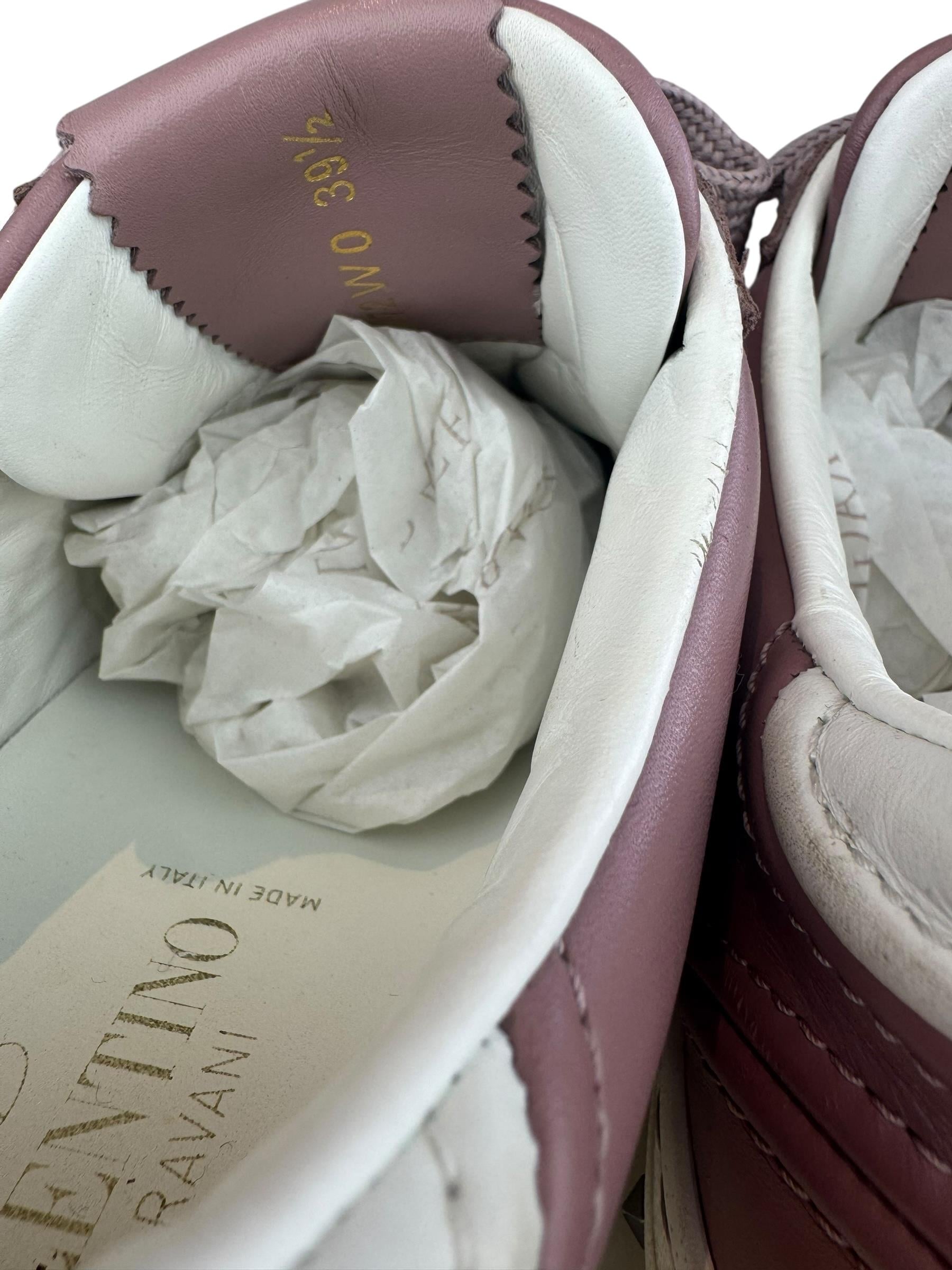 VALENTINO ROSA ROCKSTUD SNEAKERS