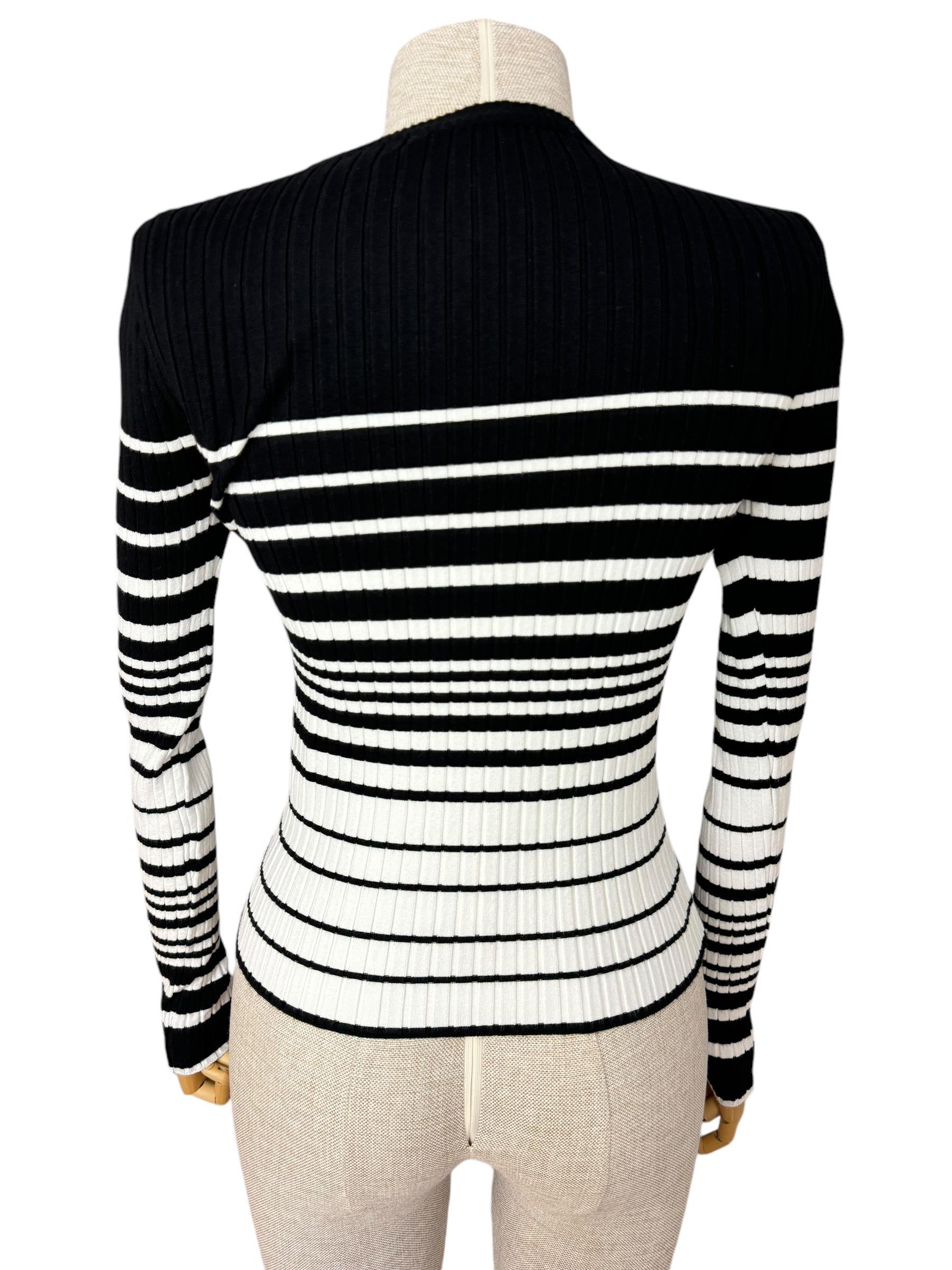 VALENTINO SS23 STRIPED KNIT SWEATER