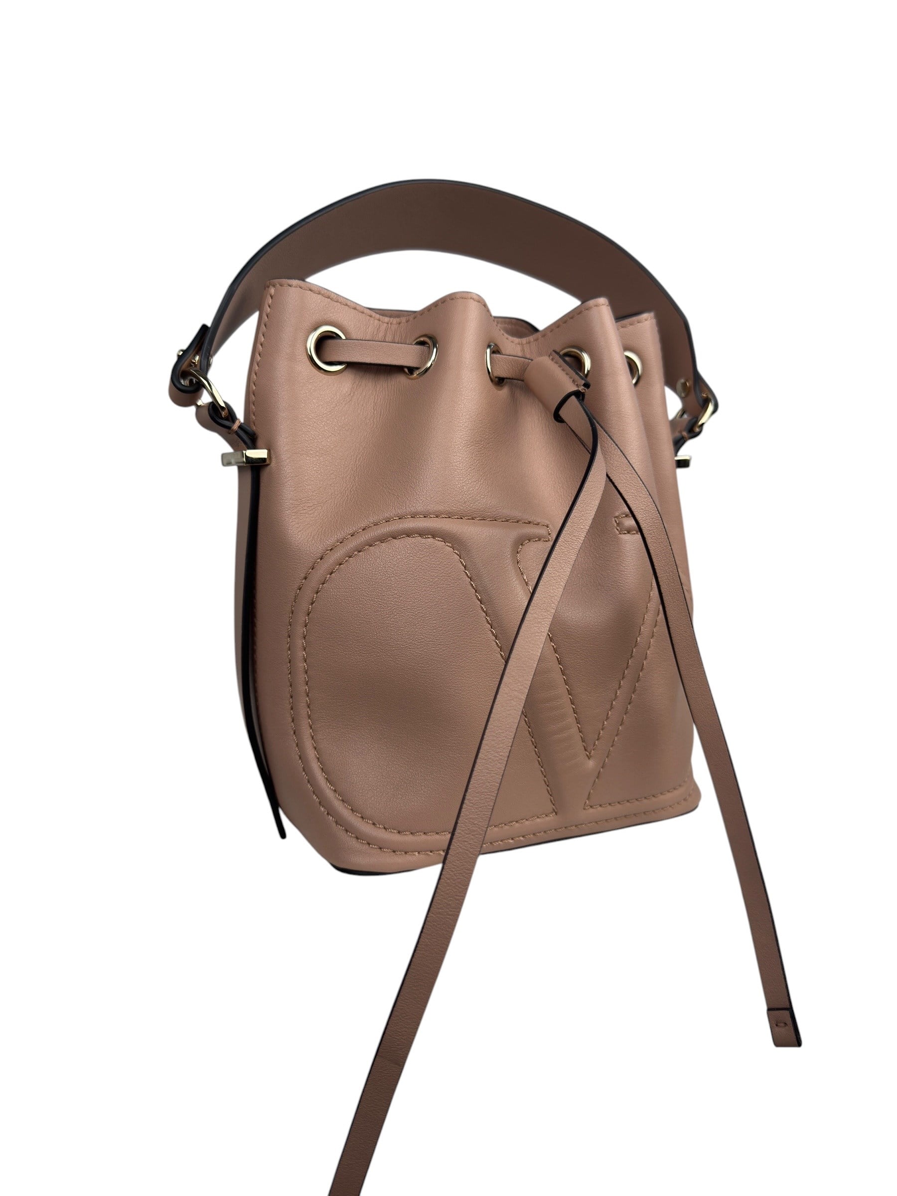 VALENTINO V LOGO SMALL BUCKET BAG