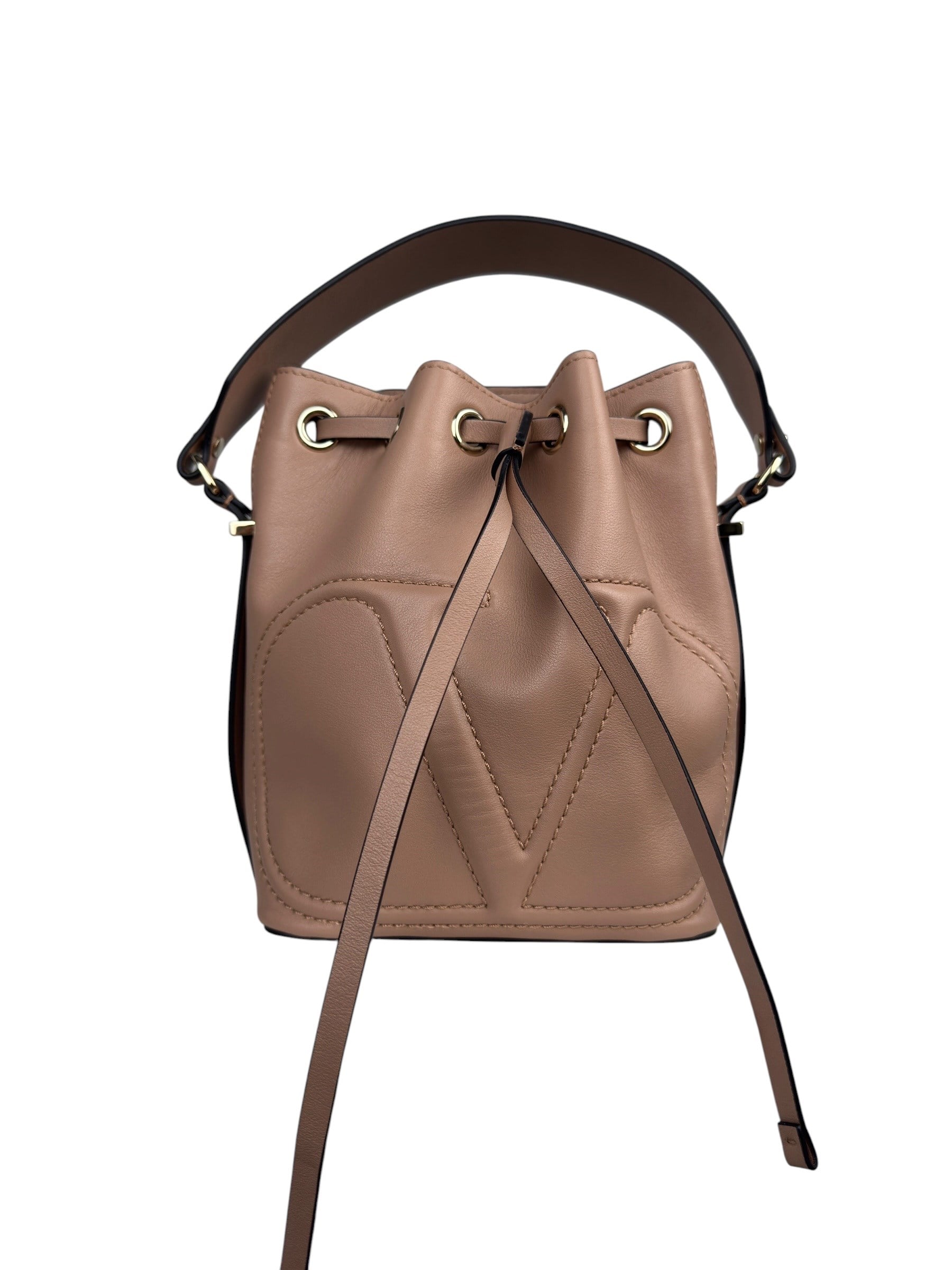 VALENTINO V LOGO SMALL BUCKET BAG