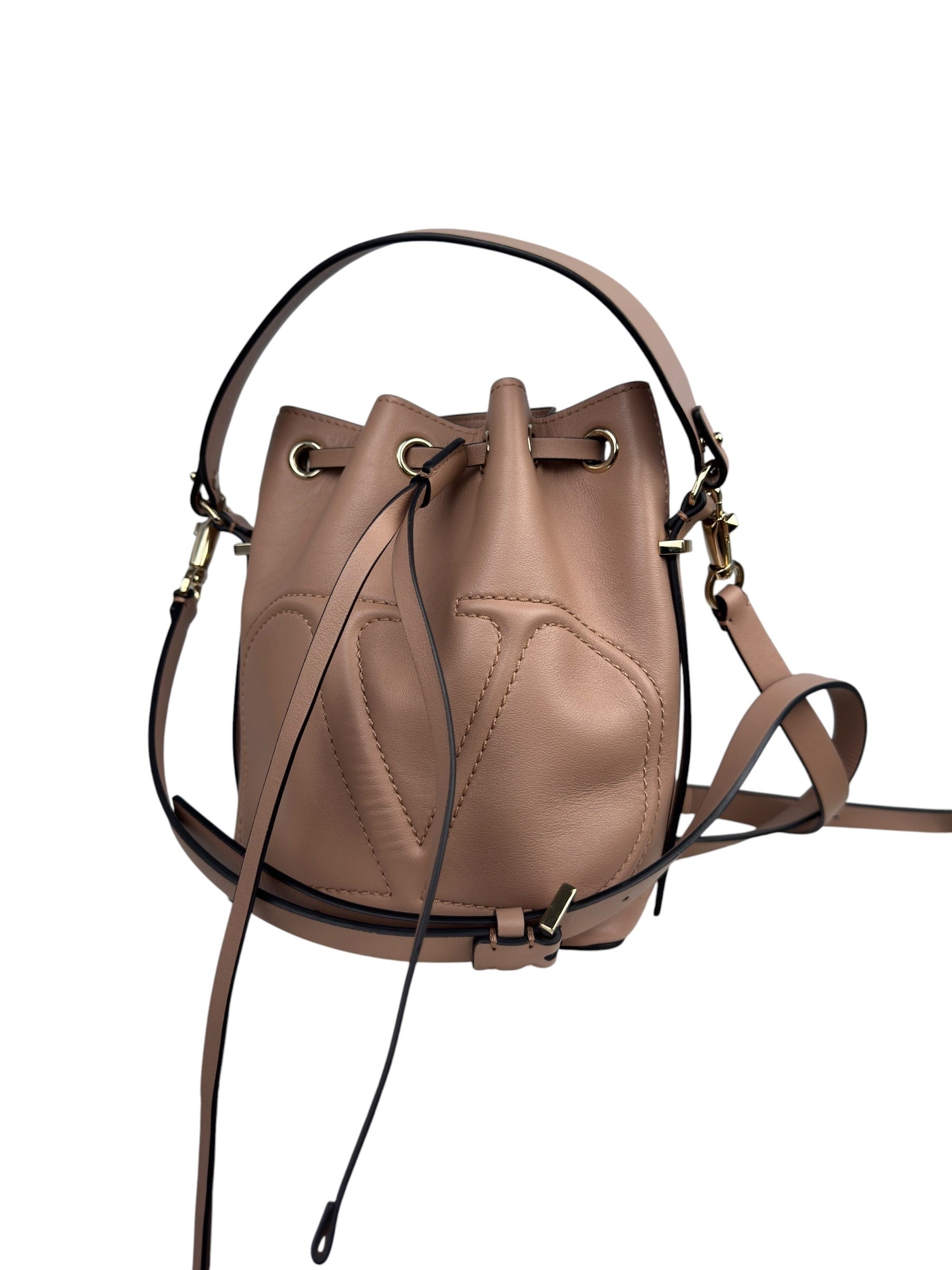 VALENTINO V LOGO SMALL BUCKET BAG