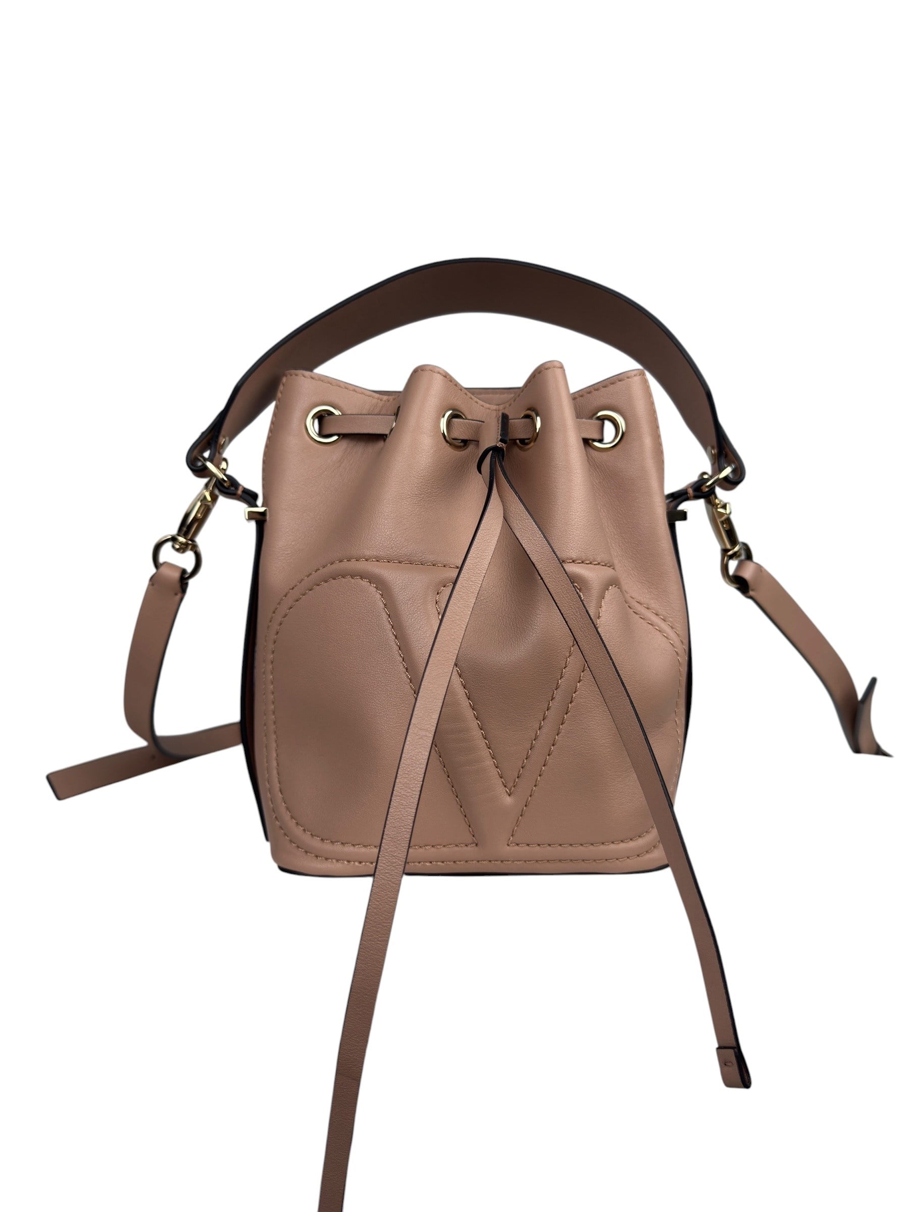VALENTINO V LOGO SMALL BUCKET BAG
