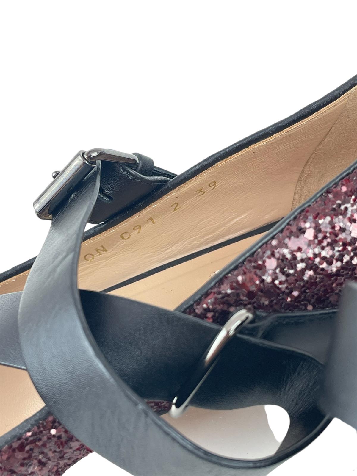 VALENTINO V-ROCK GLITTER BALLERINAS