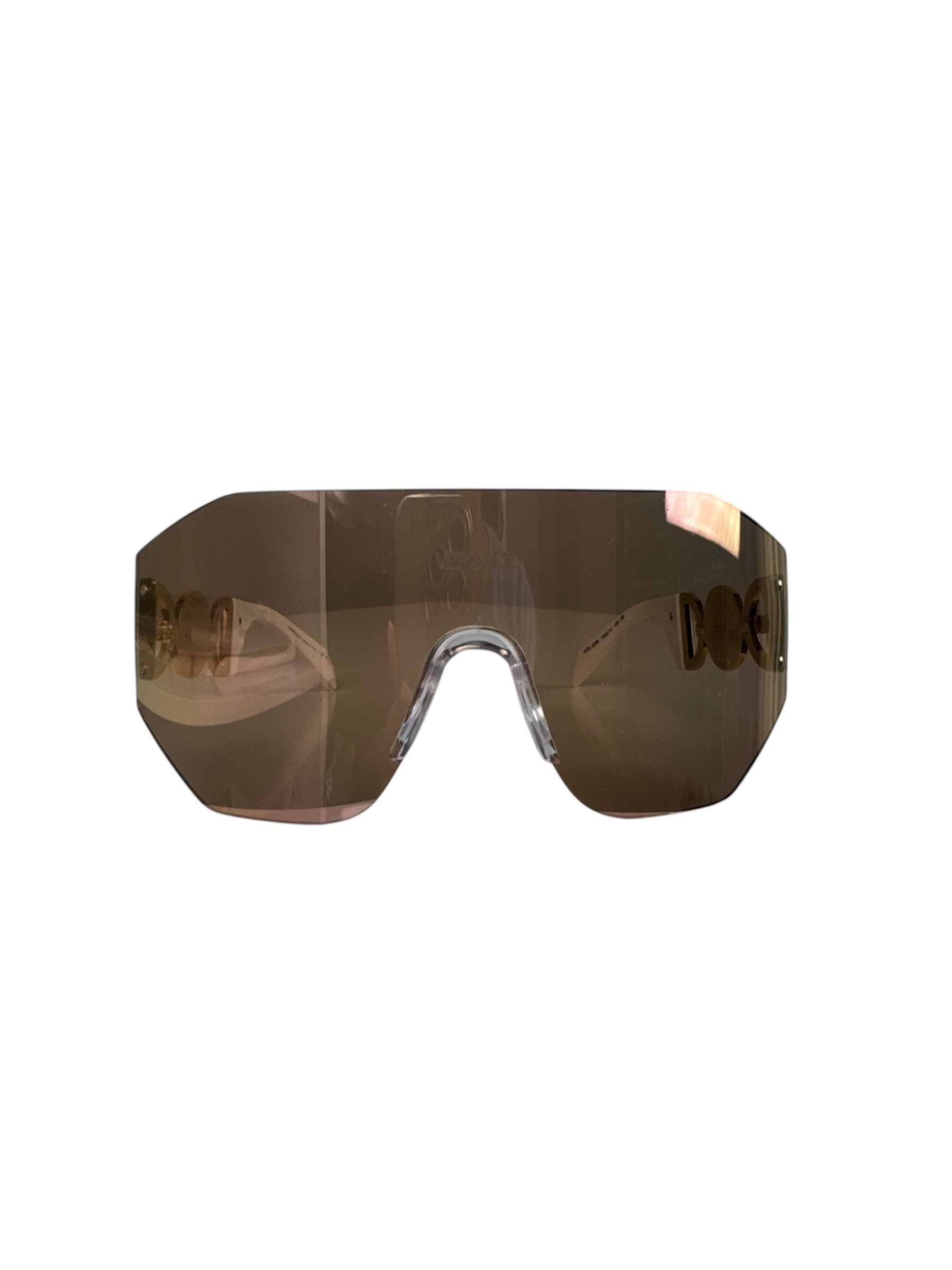 VERSACE 1002/7J GOLD WHITE AVIATOR SUNGLASSES