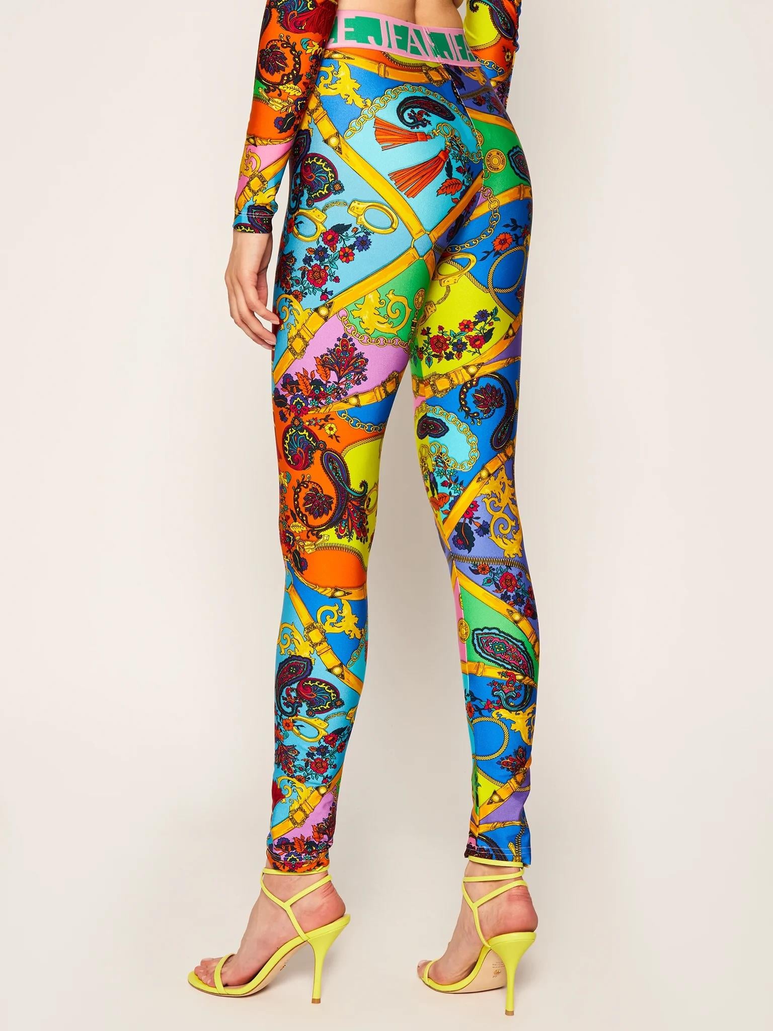 VERSACE MULTICOLOR LEGGINGS