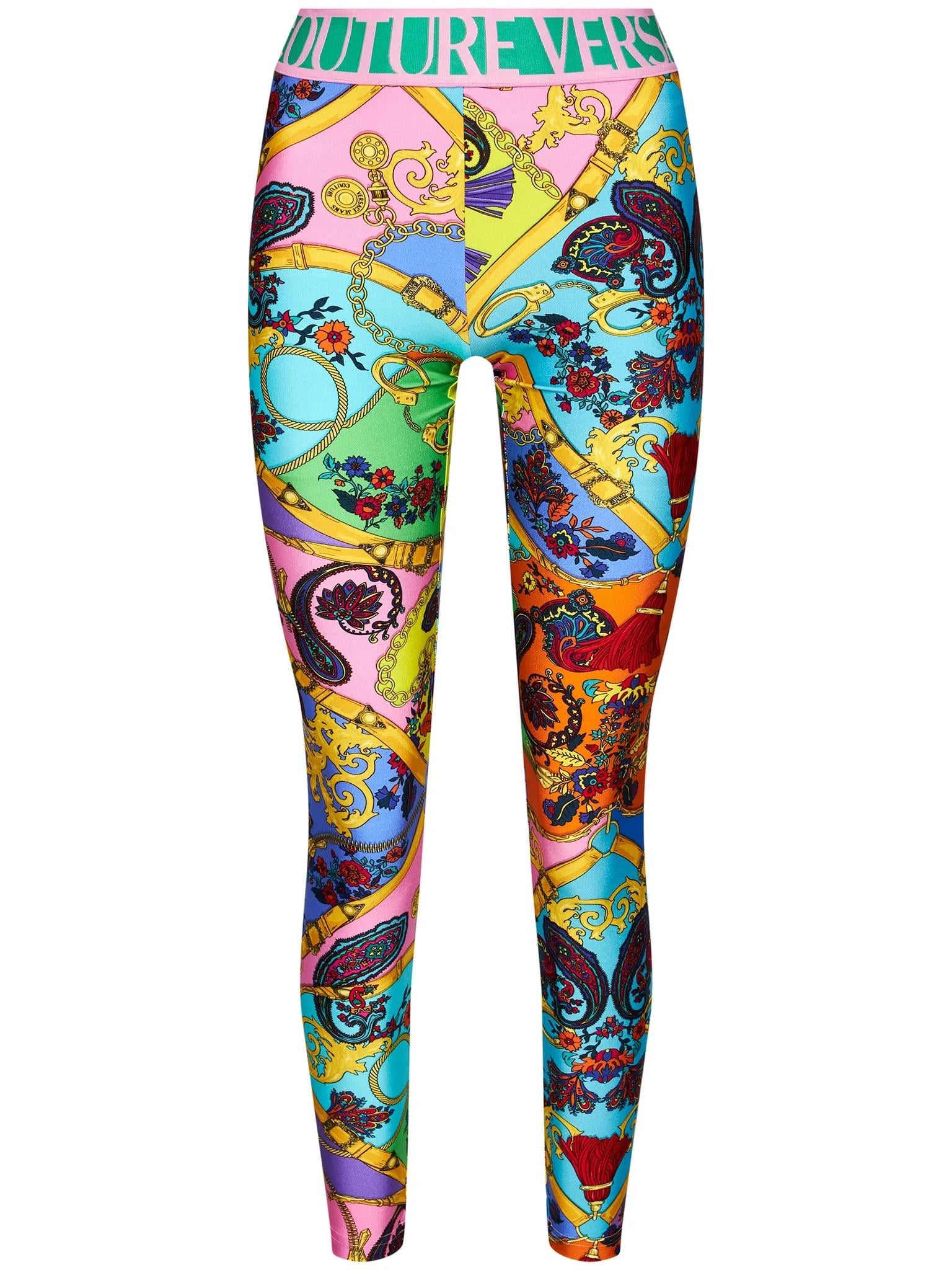 VERSACE MULTICOLOR LEGGINGS