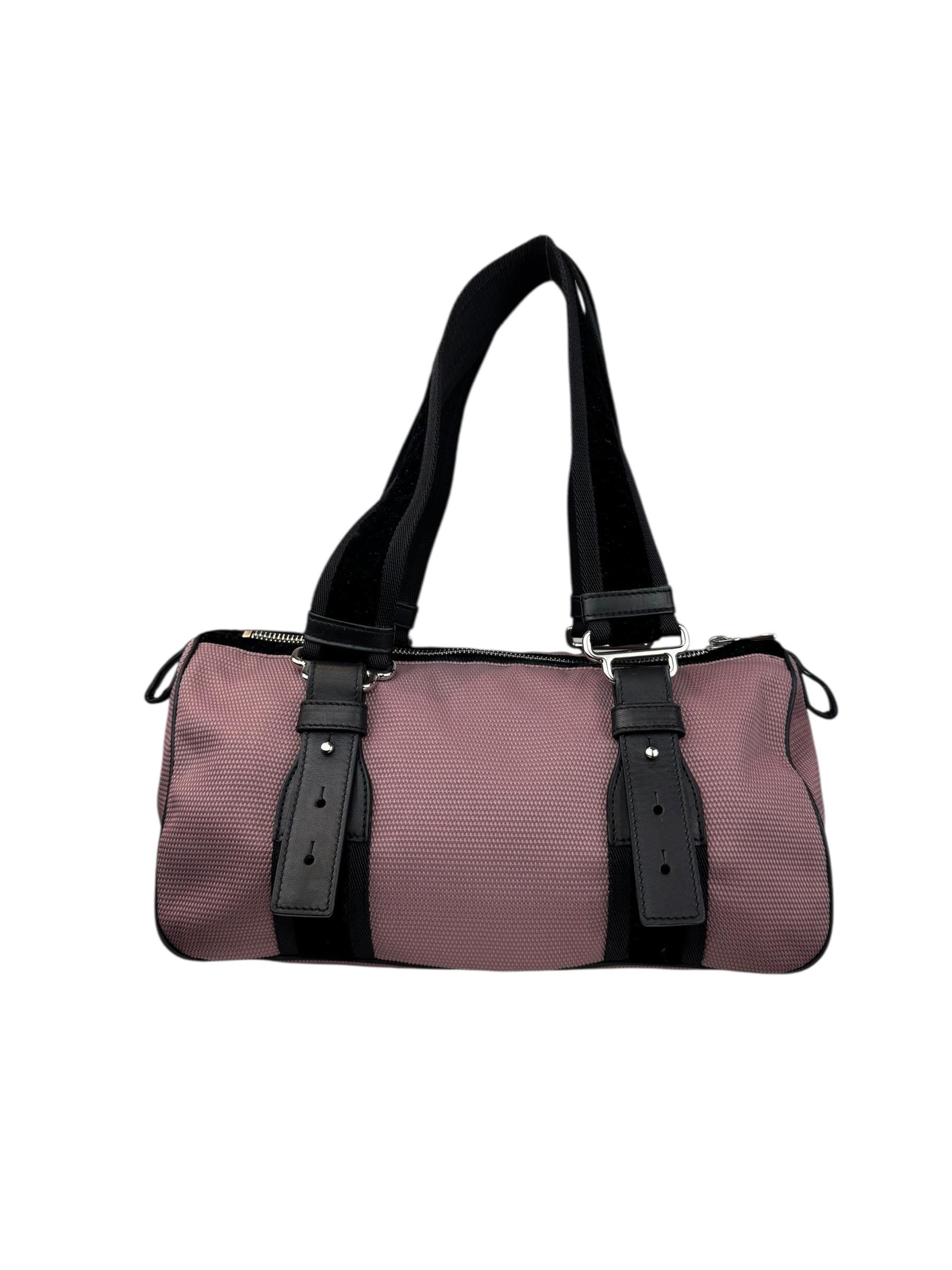 YVES SAINT LAURENT PINK BOWLING BAG
