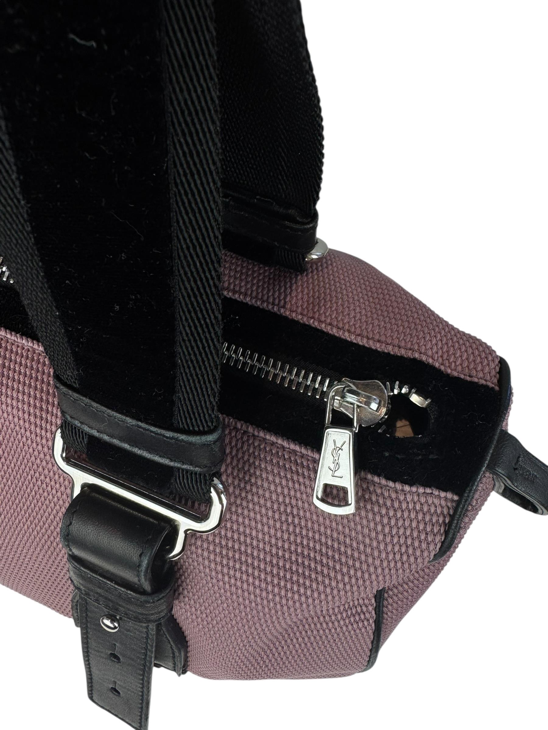 YVES SAINT LAURENT PINK BOWLING BAG