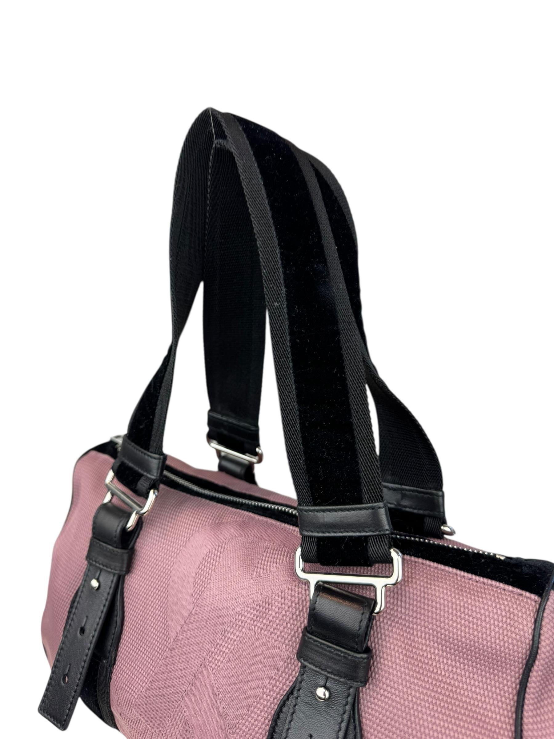 YVES SAINT LAURENT PINK BOWLING BAG