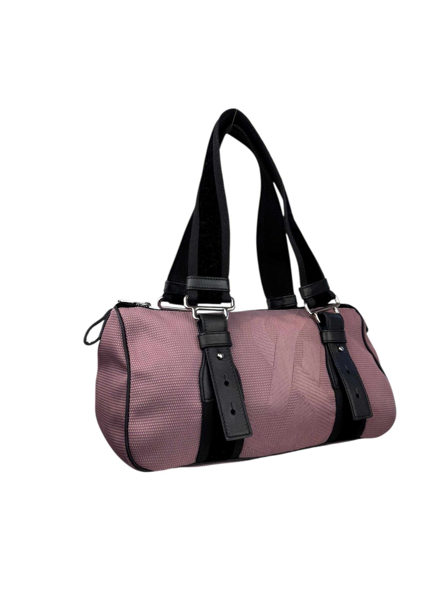 YVES SAINT LAURENT PINK BOWLING BAG