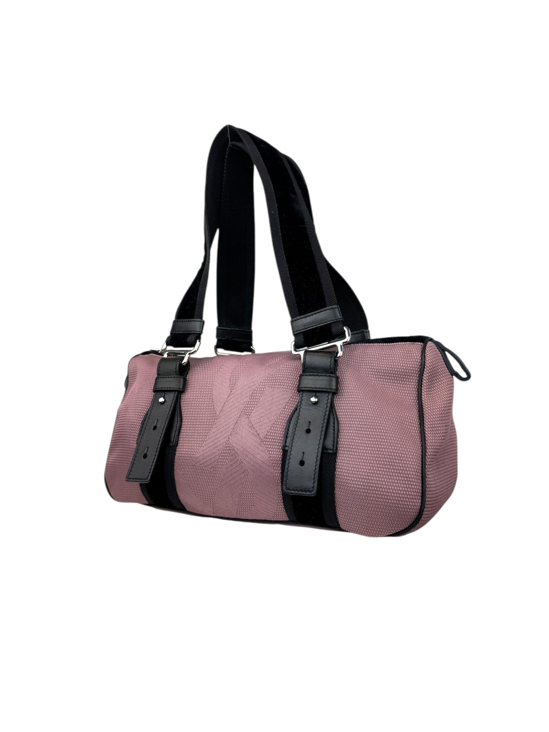 YVES SAINT LAURENT PINK BOWLING BAG