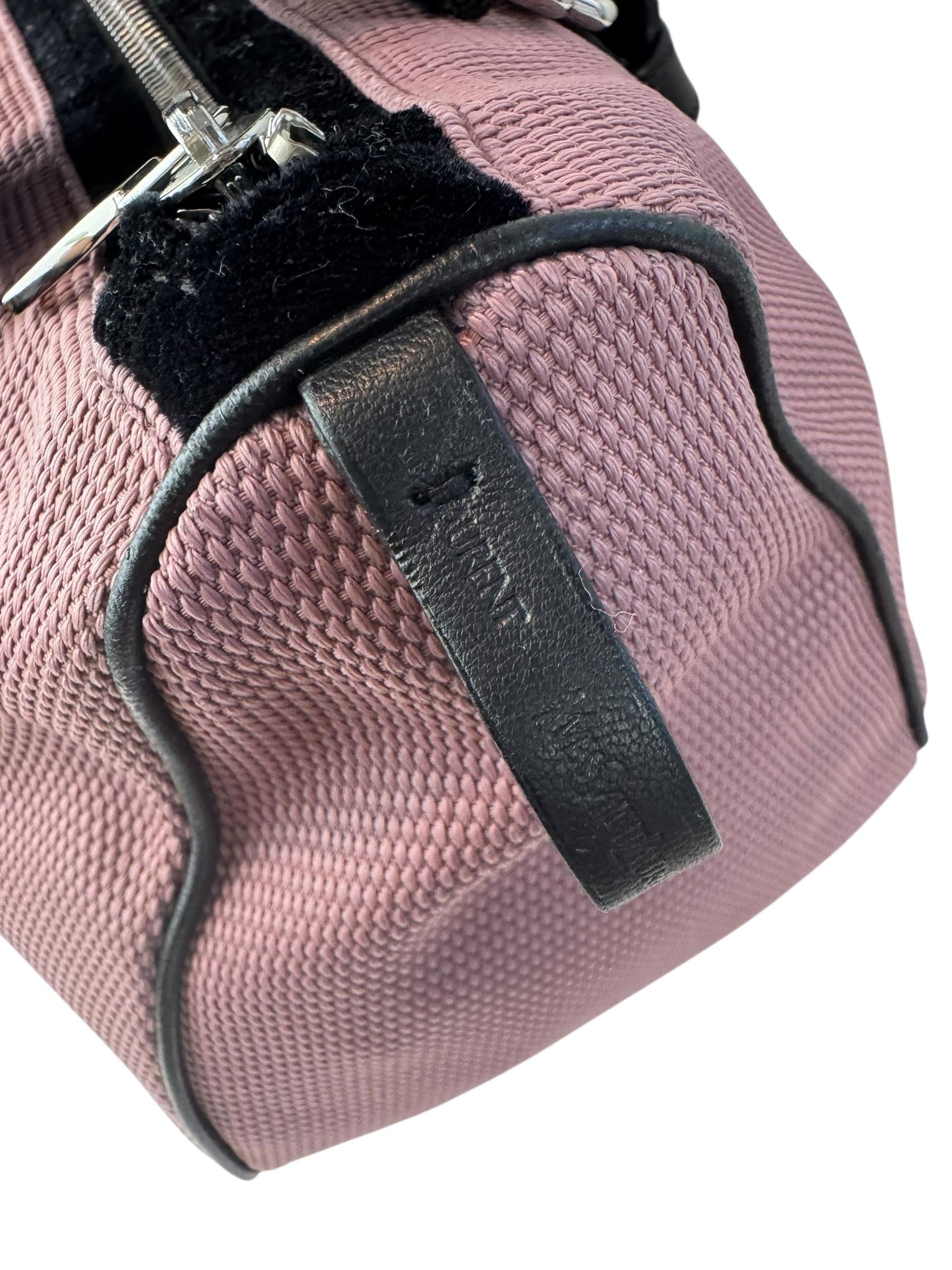 YVES SAINT LAURENT PINK BOWLING BAG