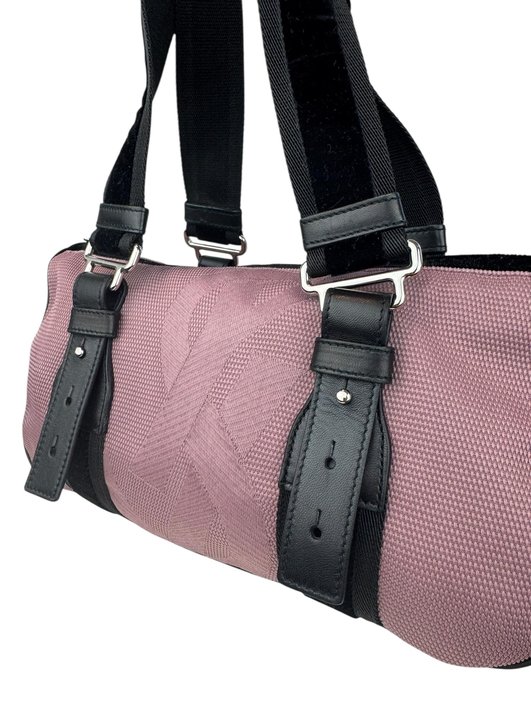 YVES SAINT LAURENT PINK BOWLING BAG