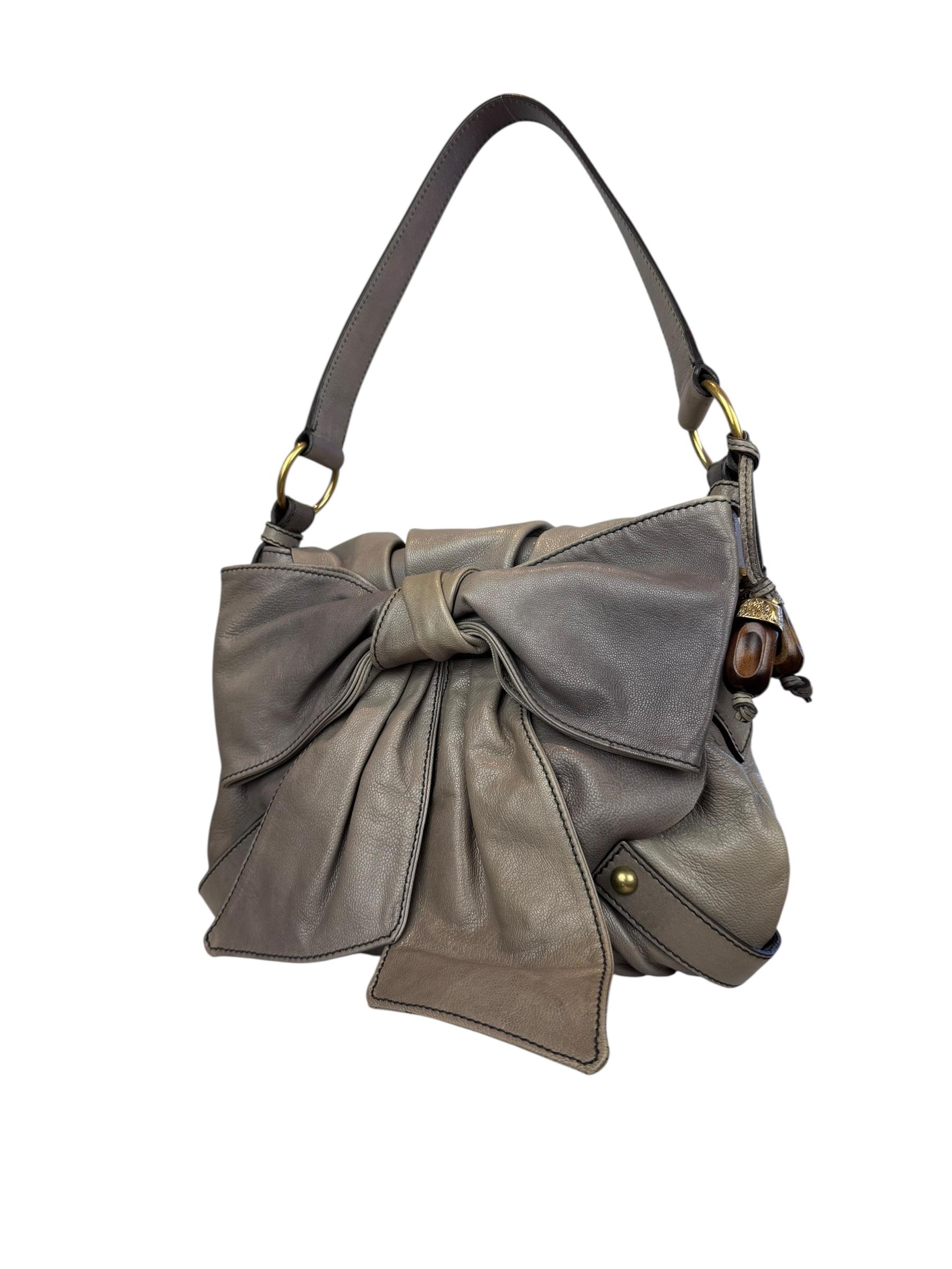 YVES SAINT LAURENT RIBBON SHOULDER BAG
