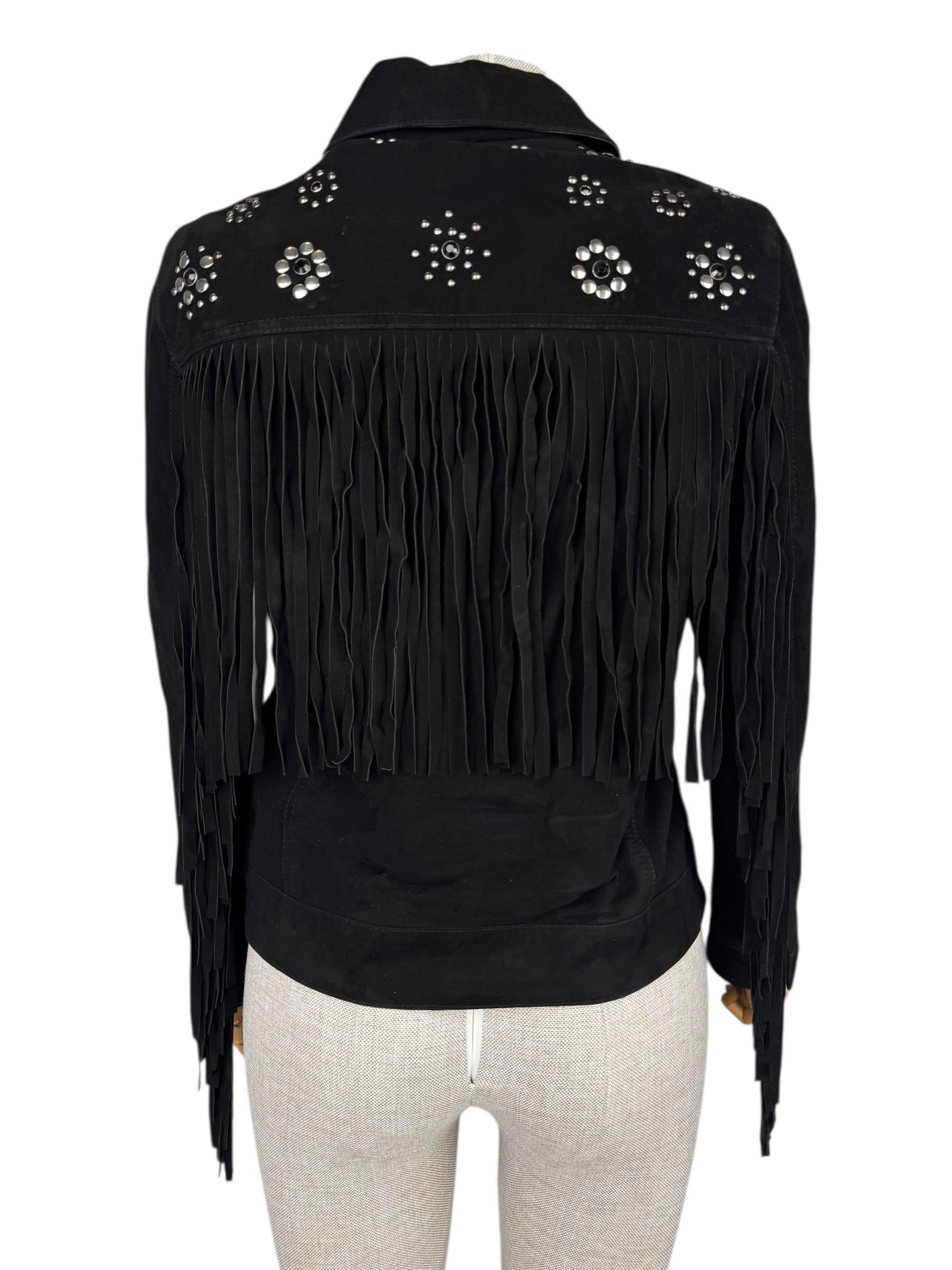 ZADIG VOLTAIRE GOATSKIN WESTERN LEATHER JACKET