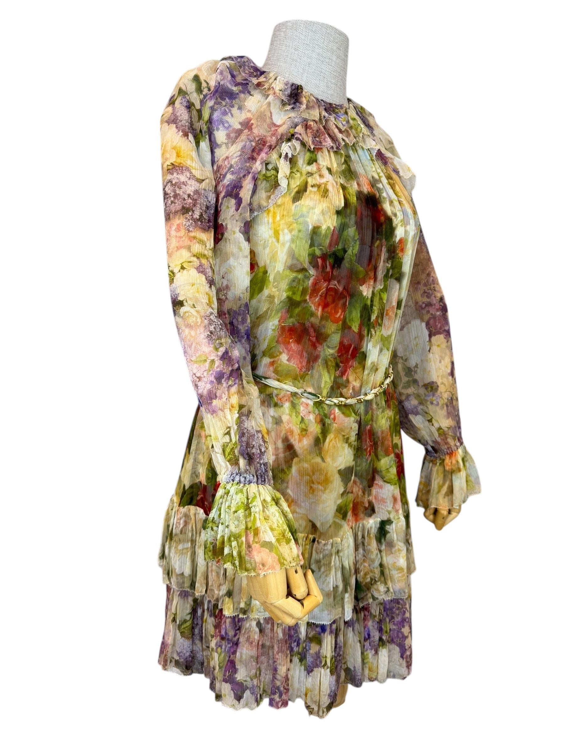 ZIMMERMANN SILK FLORAL DRESS
