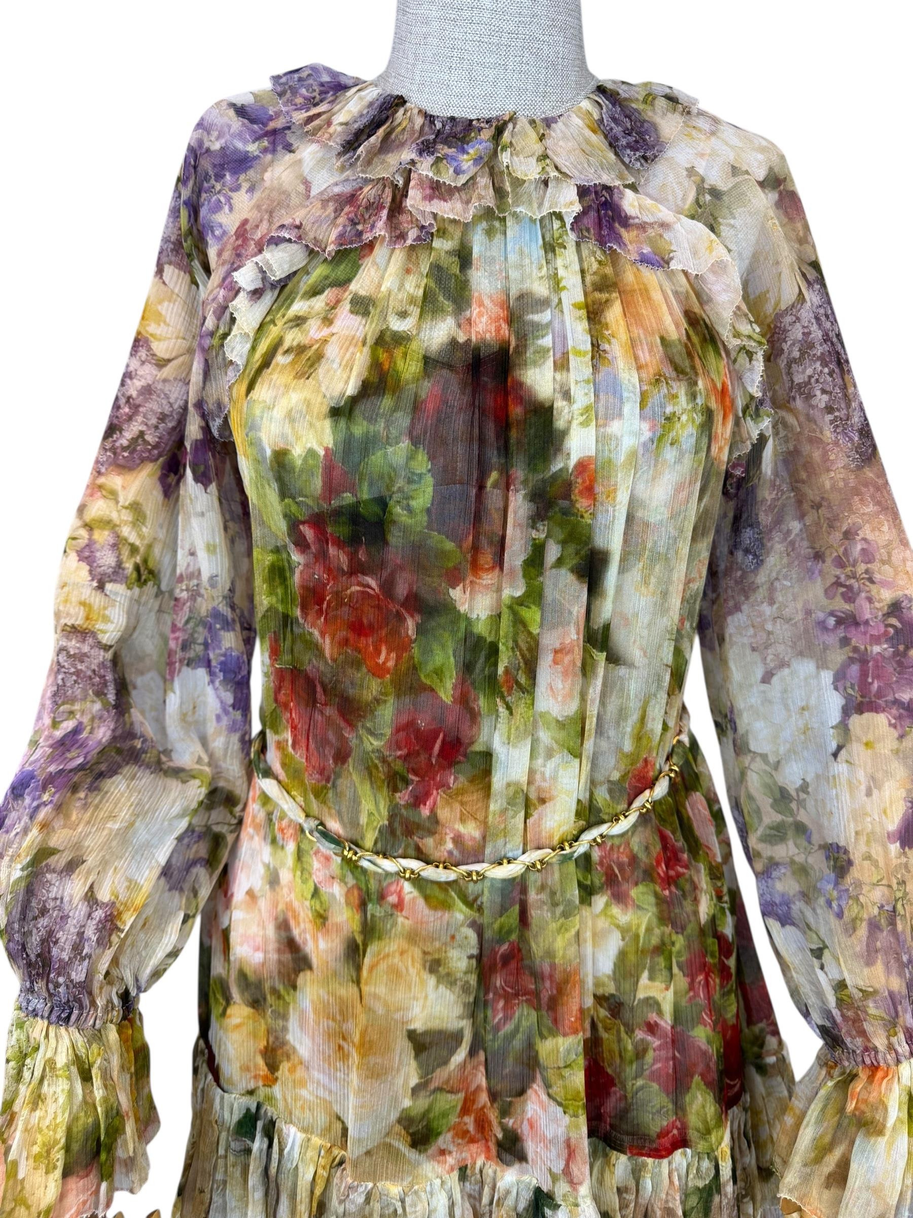 ZIMMERMANN SILK FLORAL DRESS
