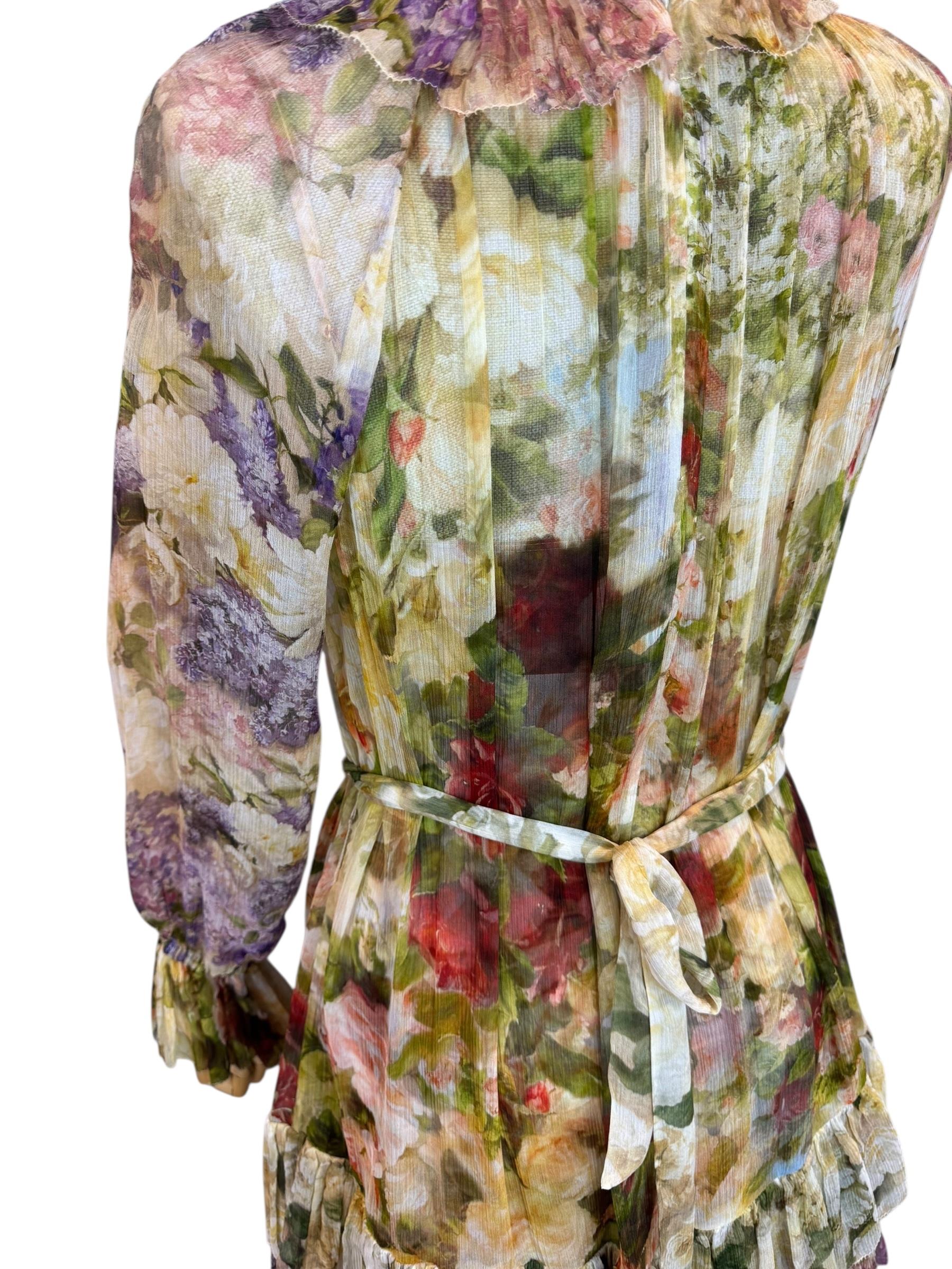 ZIMMERMANN SILK FLORAL DRESS