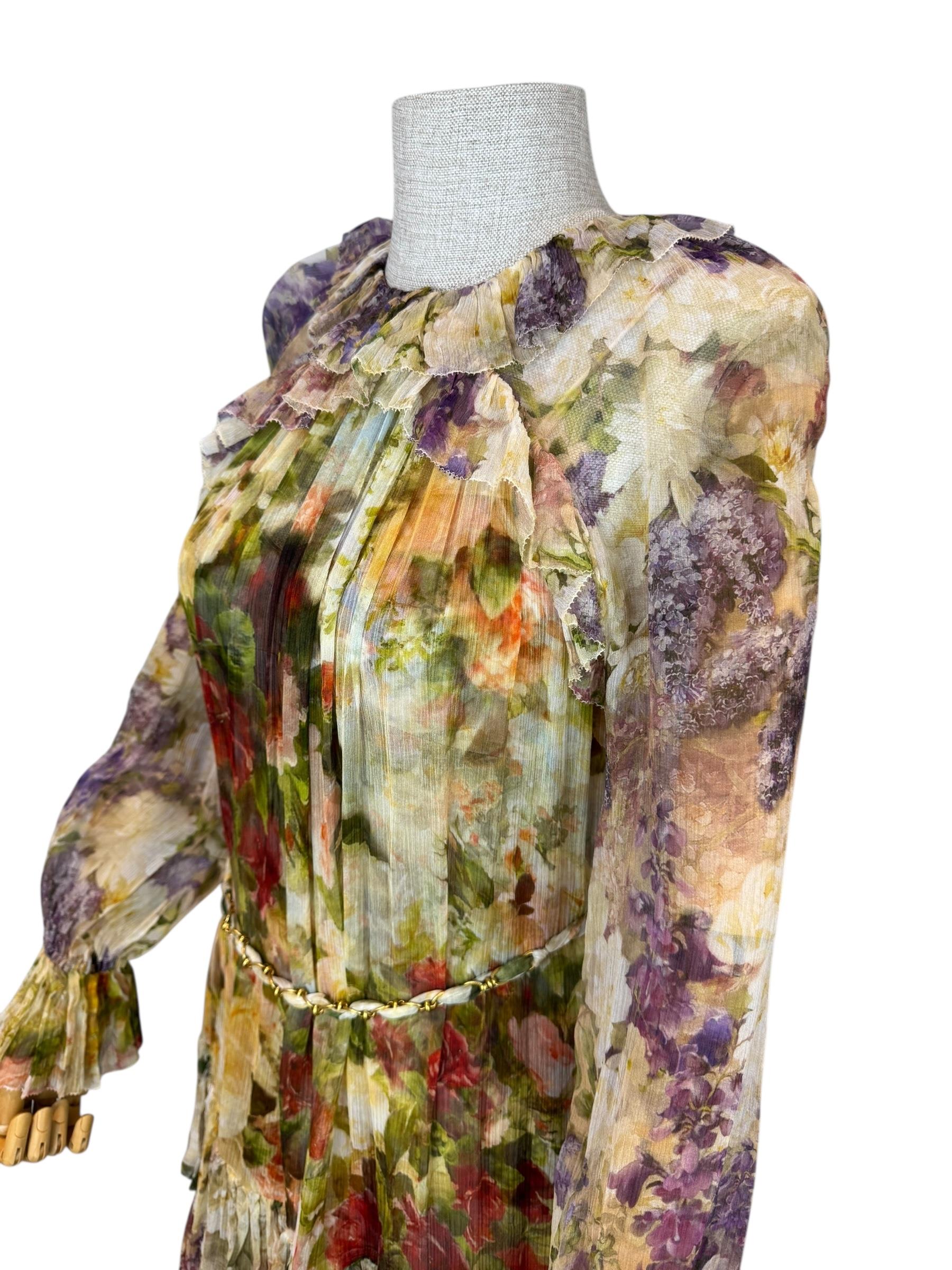 ZIMMERMANN SILK FLORAL DRESS