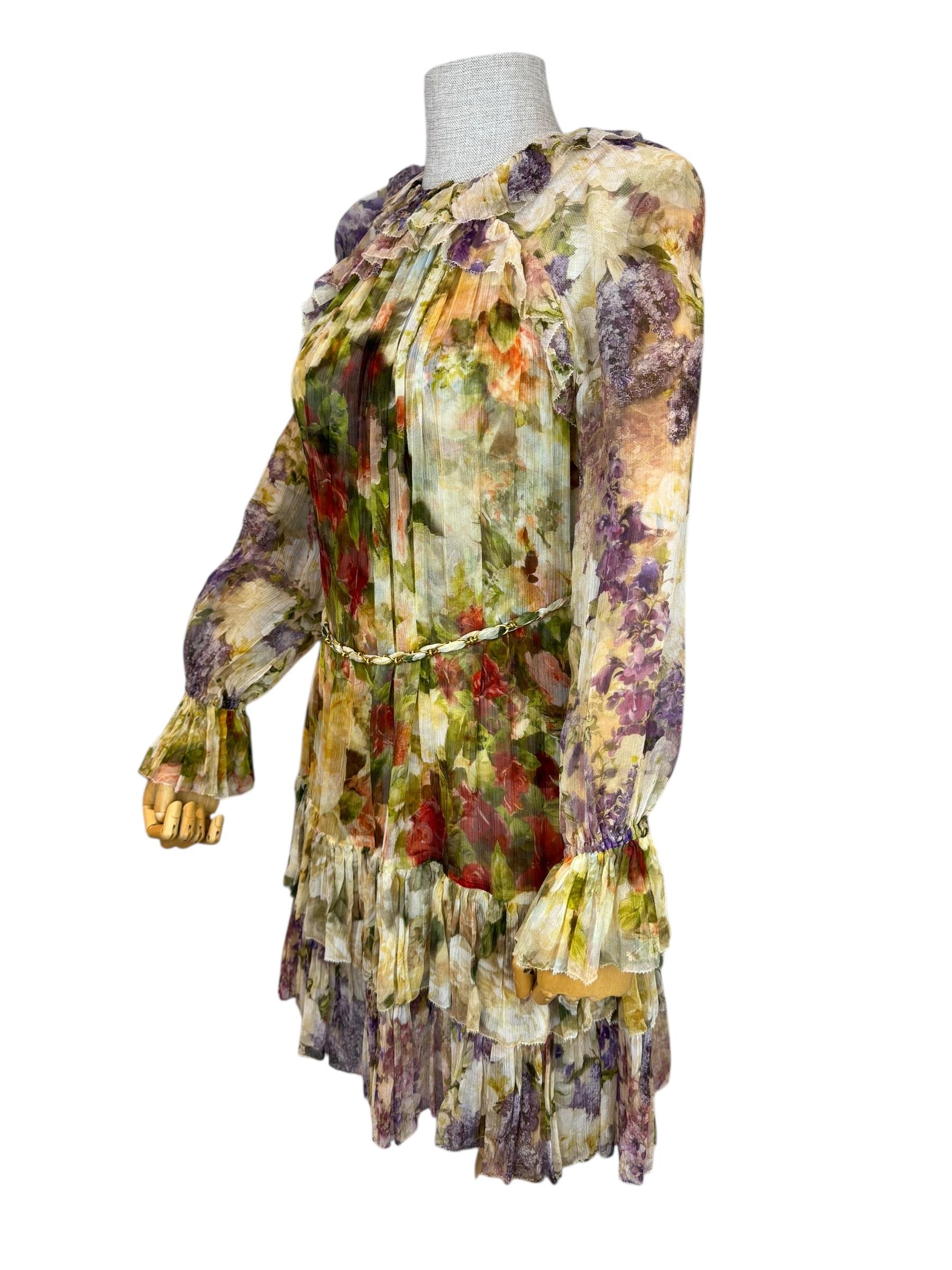 ZIMMERMANN SILK FLORAL DRESS