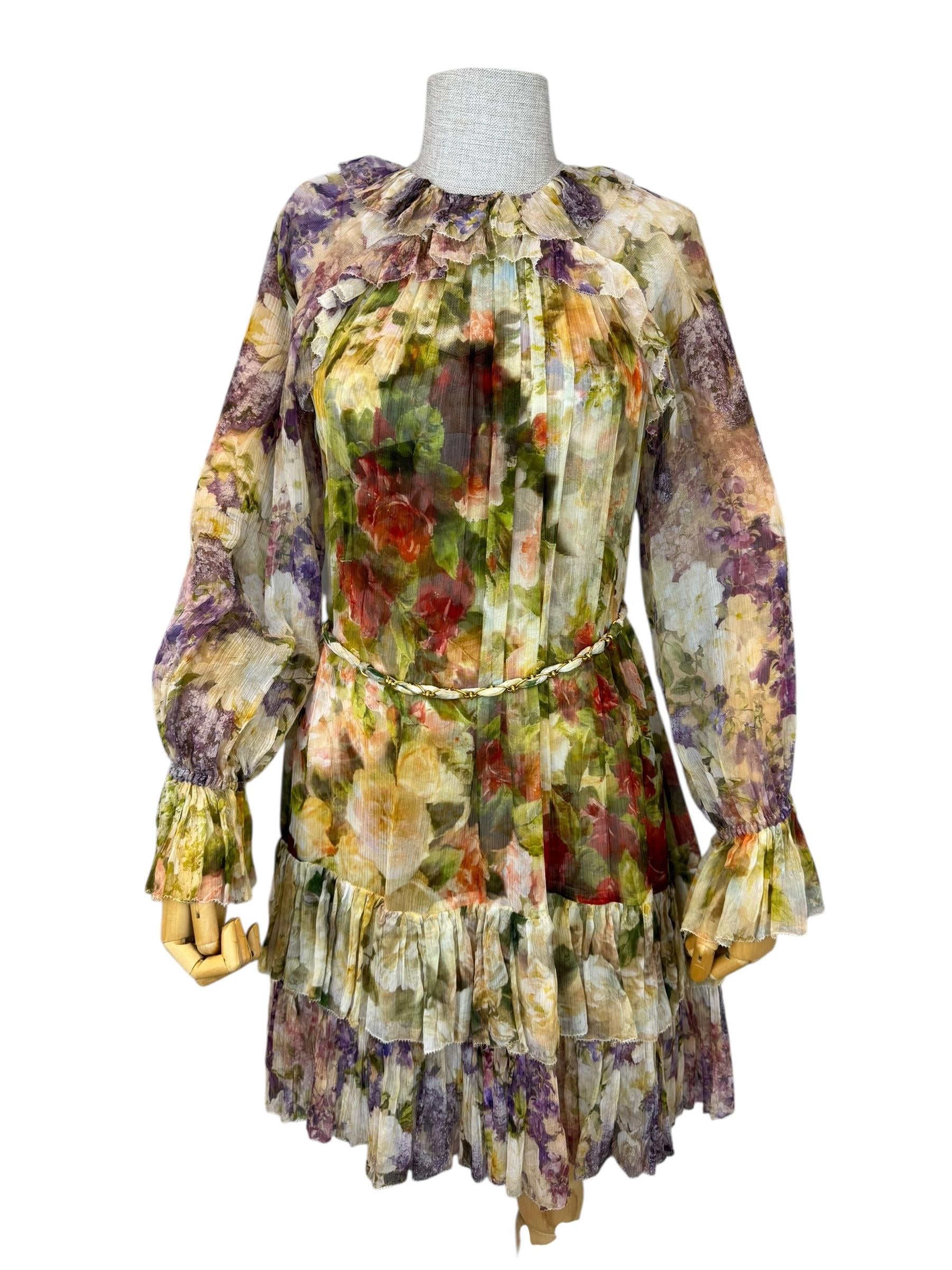 ZIMMERMANN SILK FLORAL DRESS