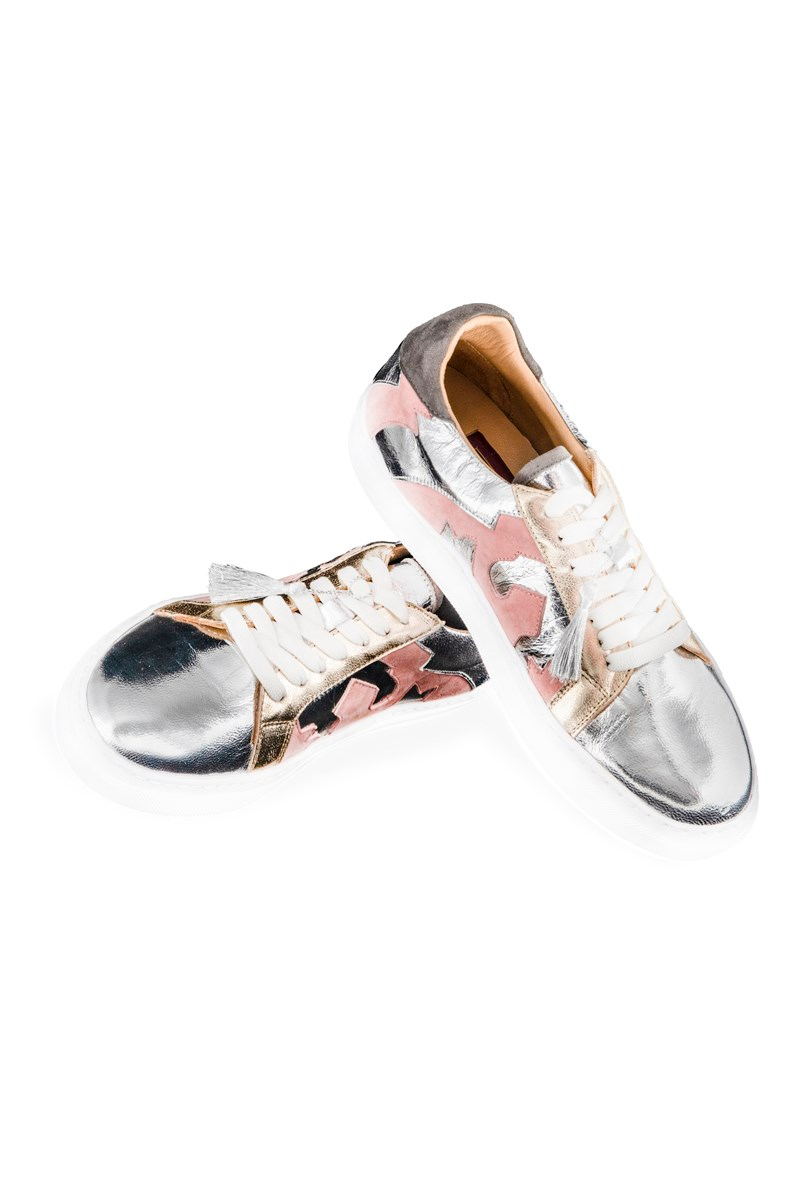 BLU Lame Püsküllü Ayakkabı