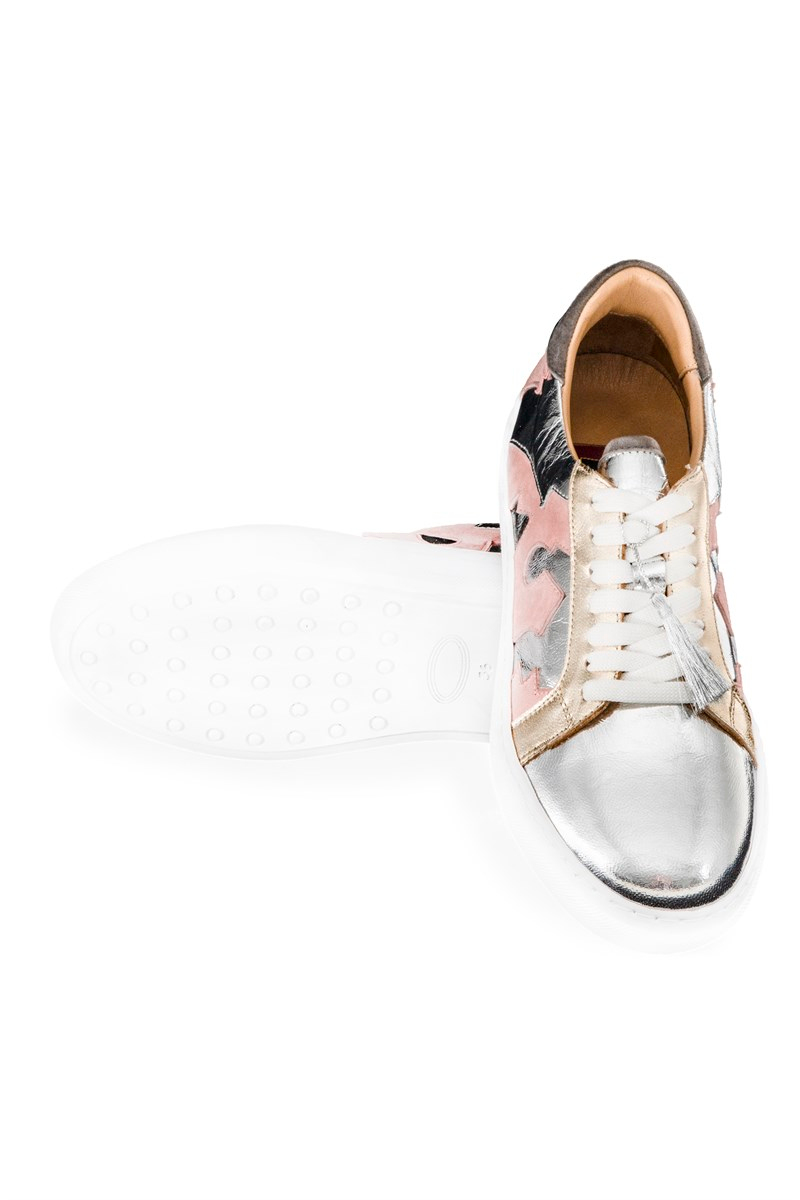 BLU Lame Püsküllü Ayakkabı