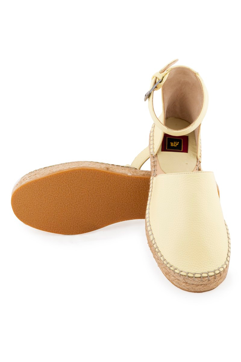 BLU Ön Kapalı Bilek Bantlı Düz Espadril