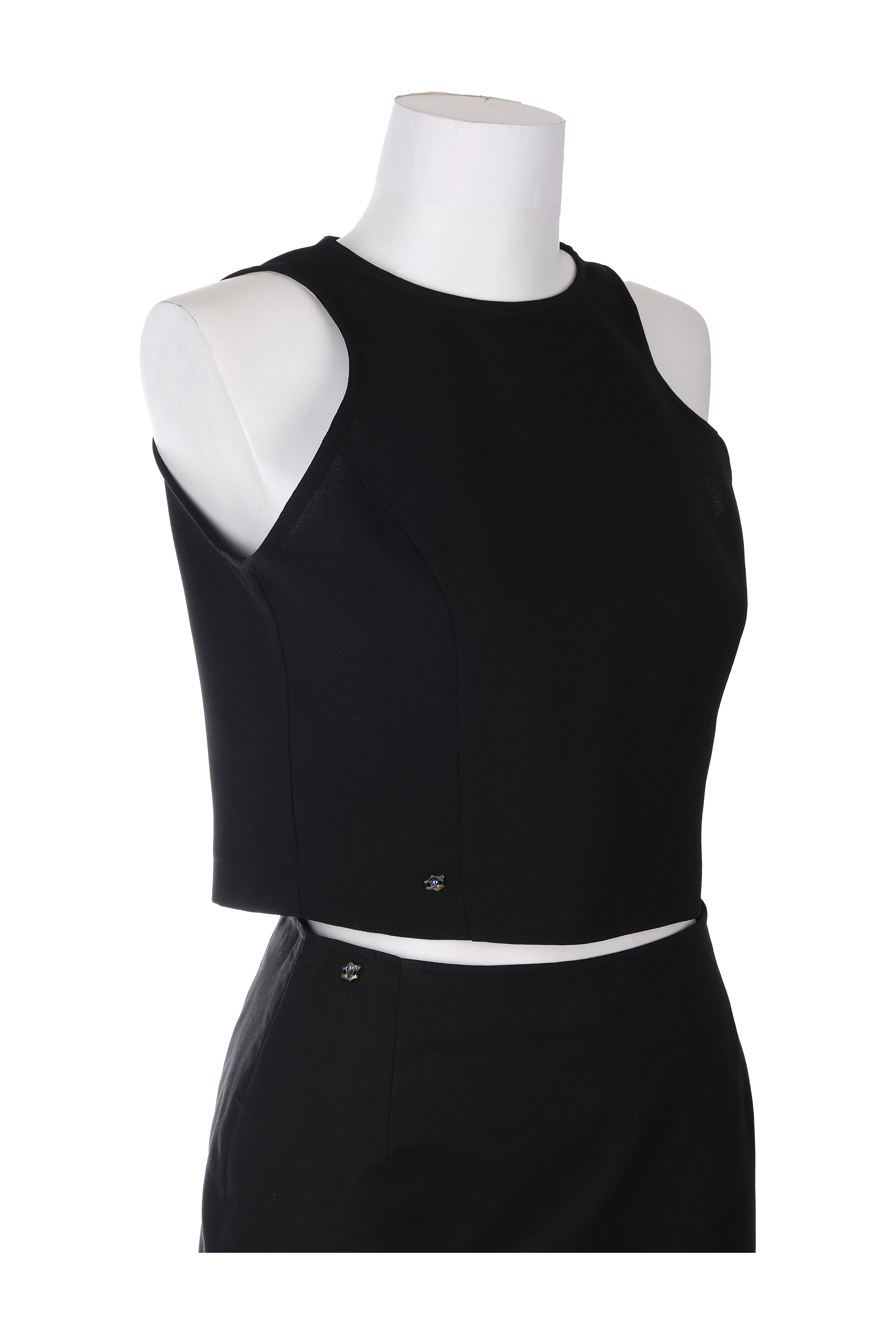 BLUBluzBLU Halter Yaka Kısa Bluz