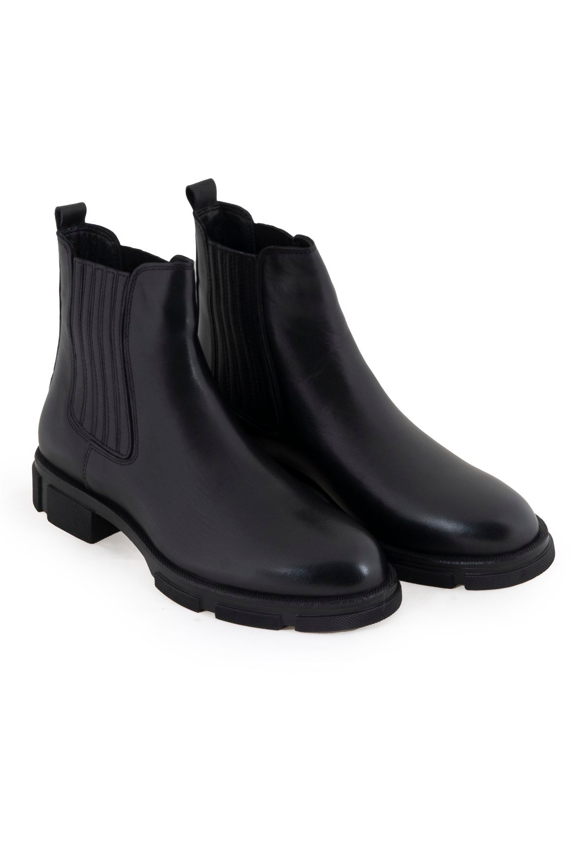 BLUBot / ÇizmeBLU Yan Kapalı Deri Bot