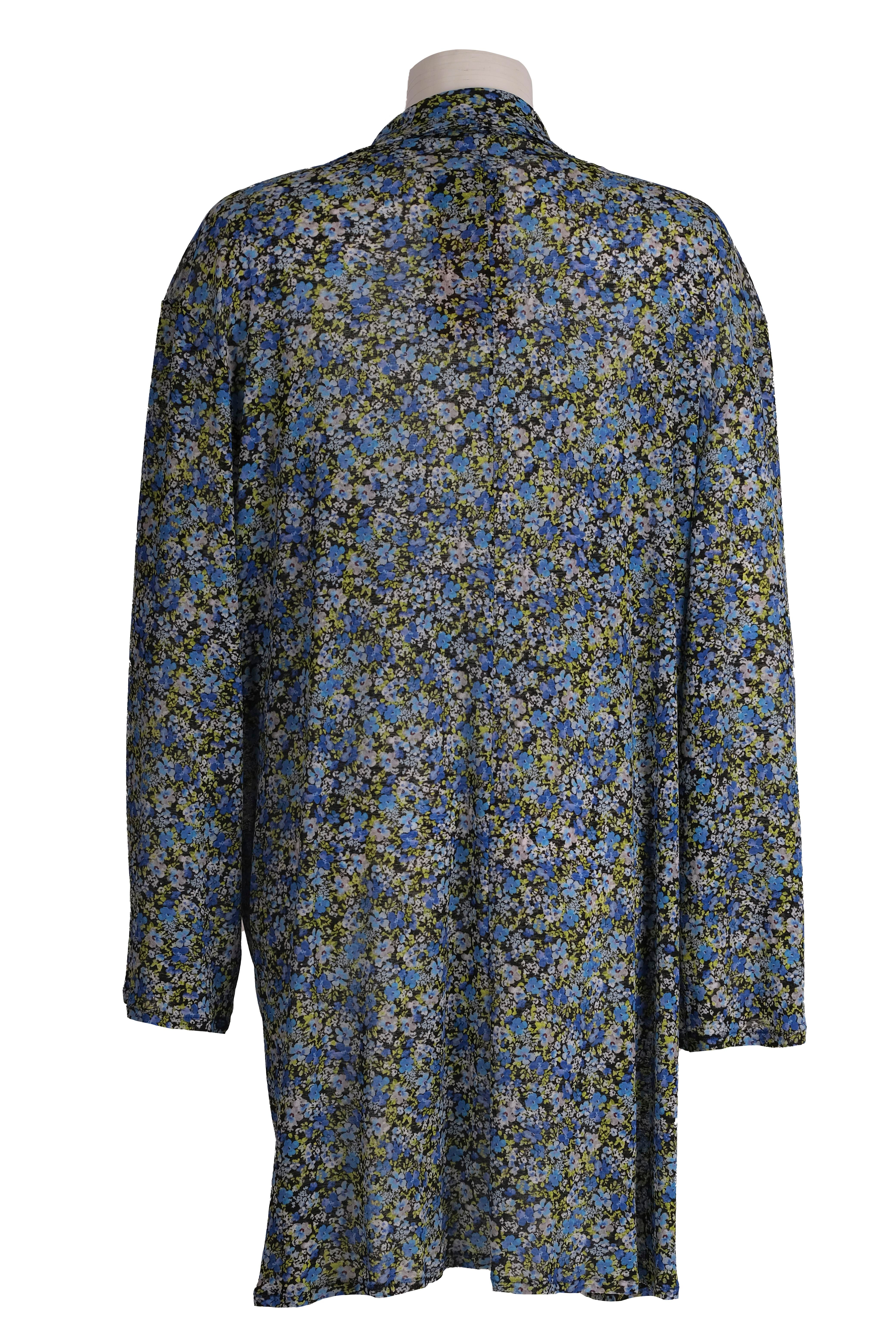 BLUCeket / MontBLU Dökümlü Uzun Ceket