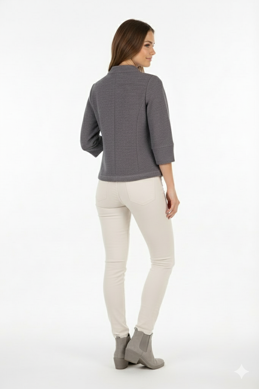 BLUCeket / MontBLU Hakim Yaka Büyük Düğmeli Ceket