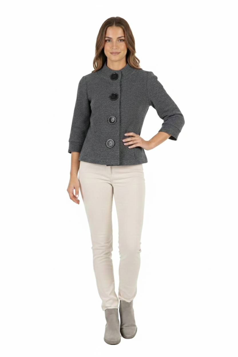 BLUCeket / MontBLU Hakim Yaka Büyük Düğmeli Ceket