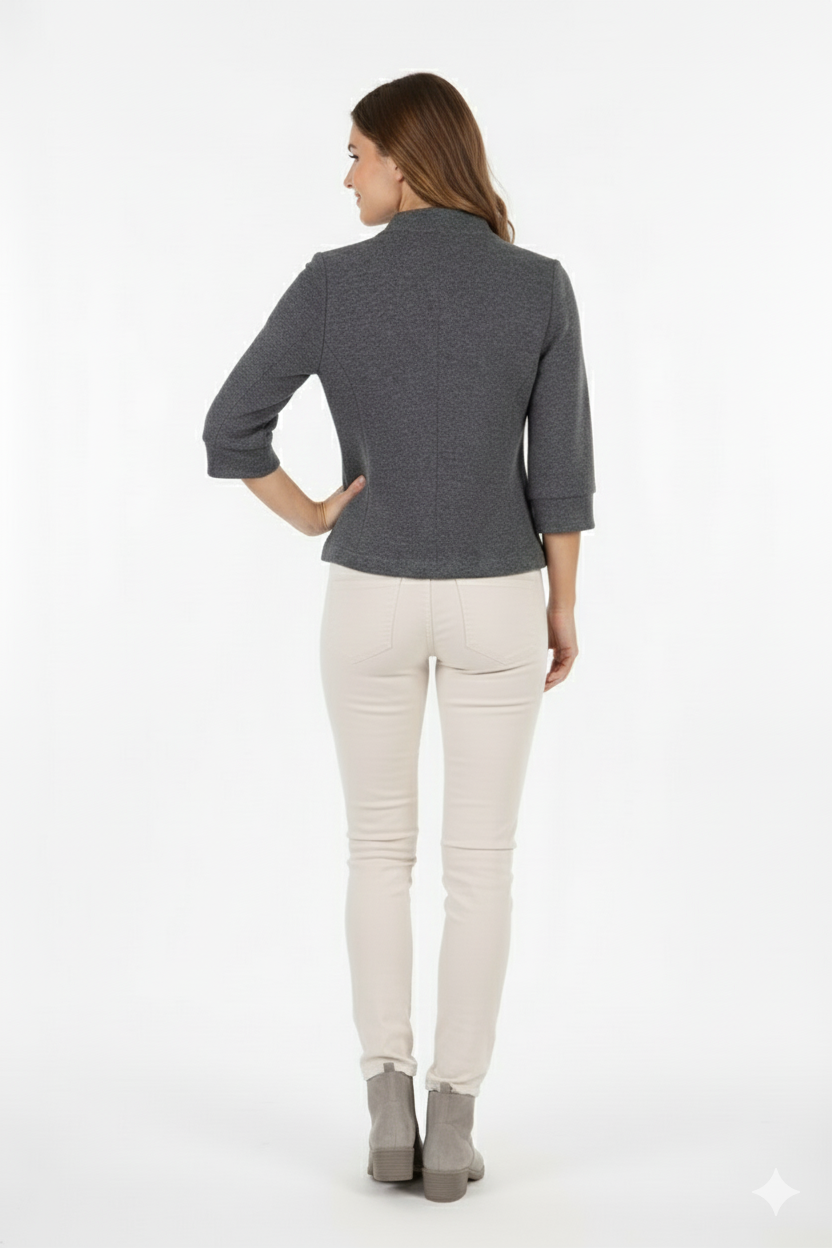 BLUCeket / MontBLU Hakim Yaka Büyük Düğmeli Ceket