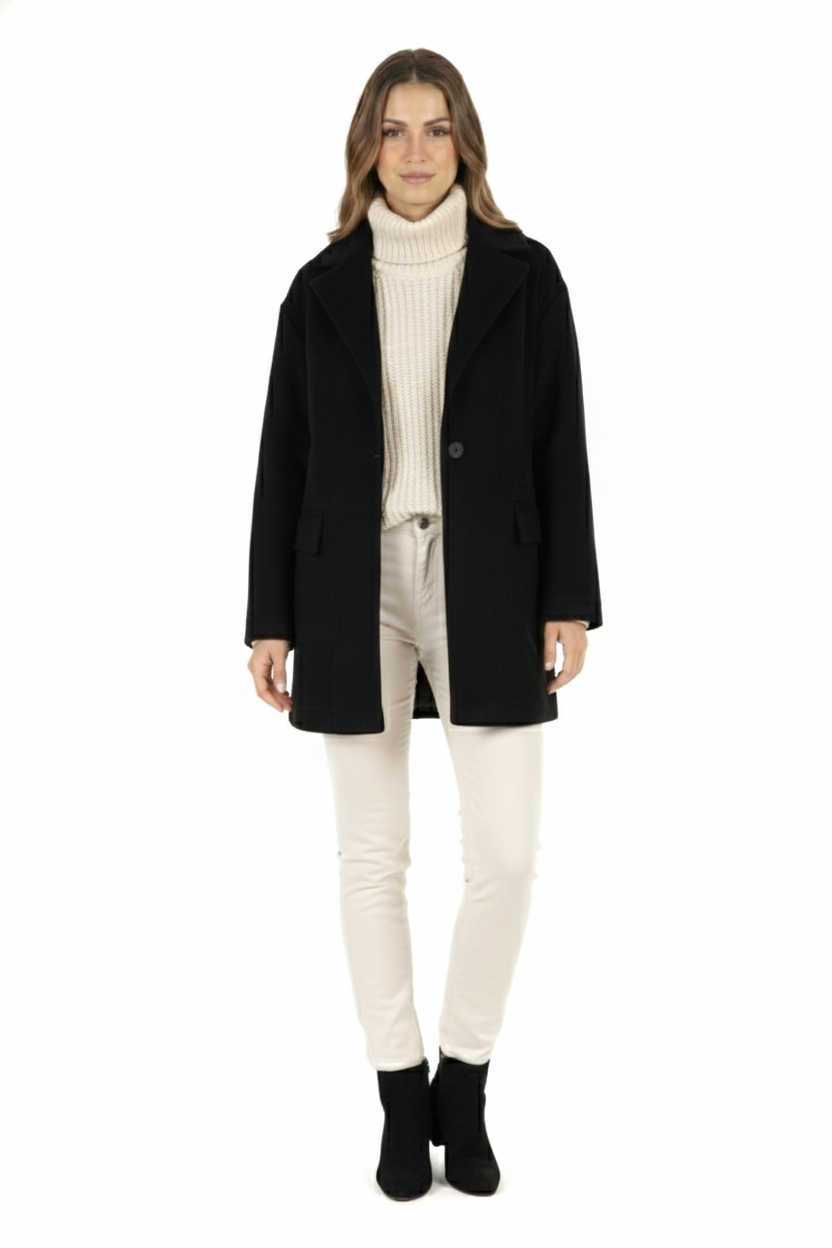 BLUCeket / MontBLU Oversize Kapaklı Cep Ceket
