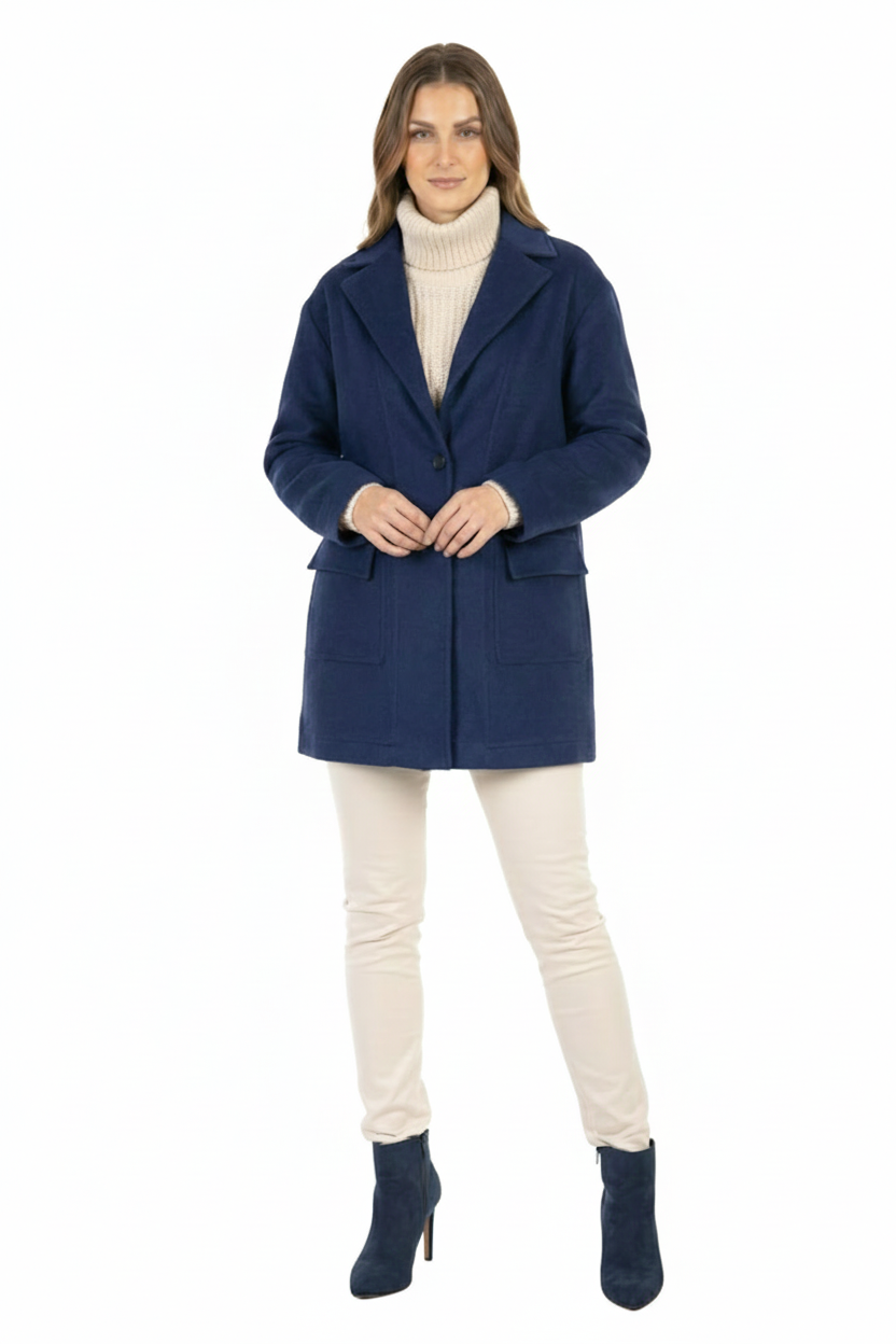 BLUCeket / MontBLU Oversize Kapaklı Cep Ceket