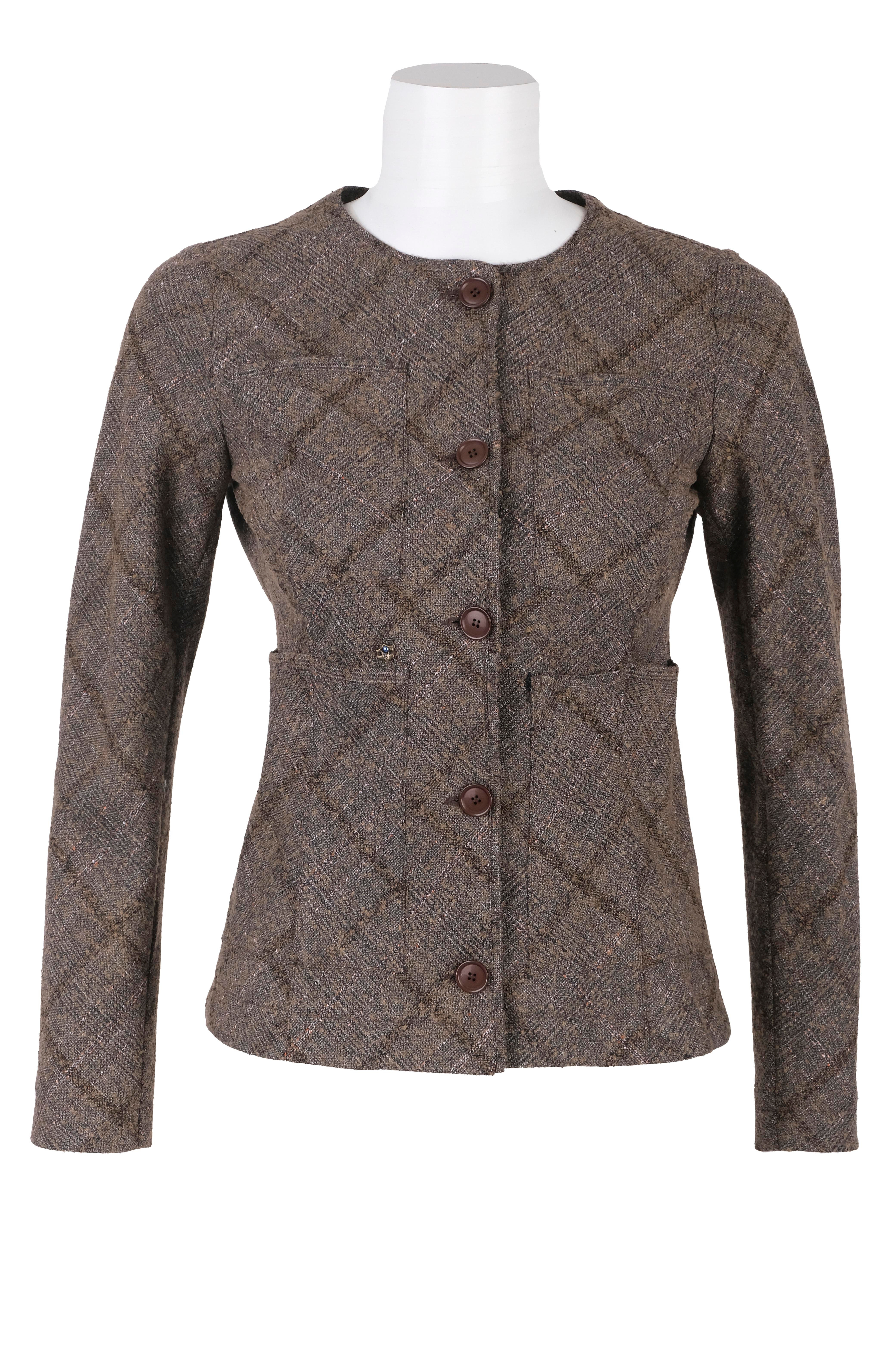 BLUCeket / MontBLU Sıfır Yaka Biyeli Cepli Ceket