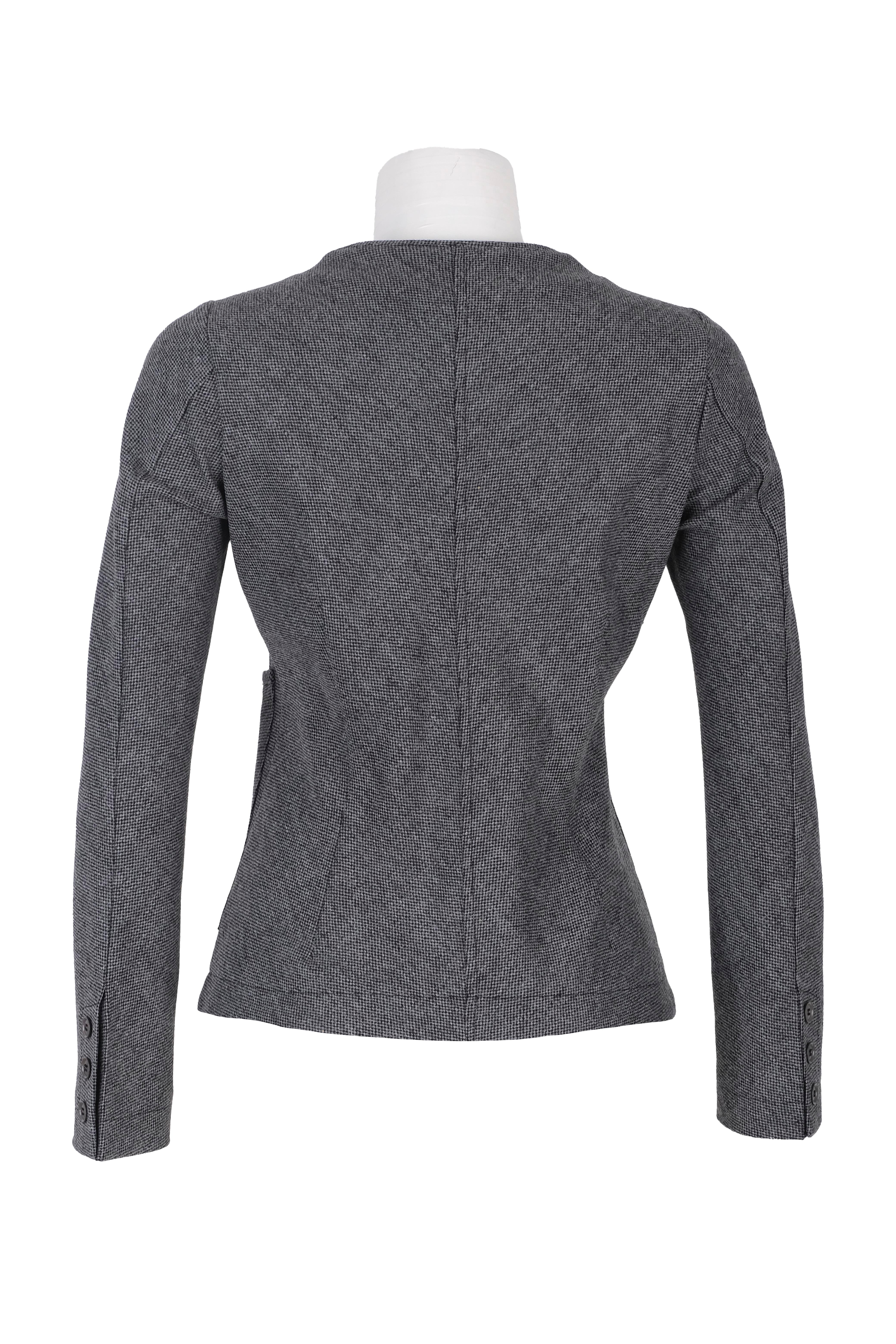 BLUCeket / MontBLU Sıfır Yaka Biyeli Cepli Ceket