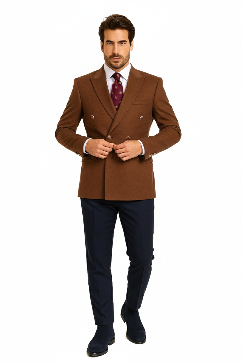 BLUCeketBLU % 100 Kaşmir Kruvaze Ceket