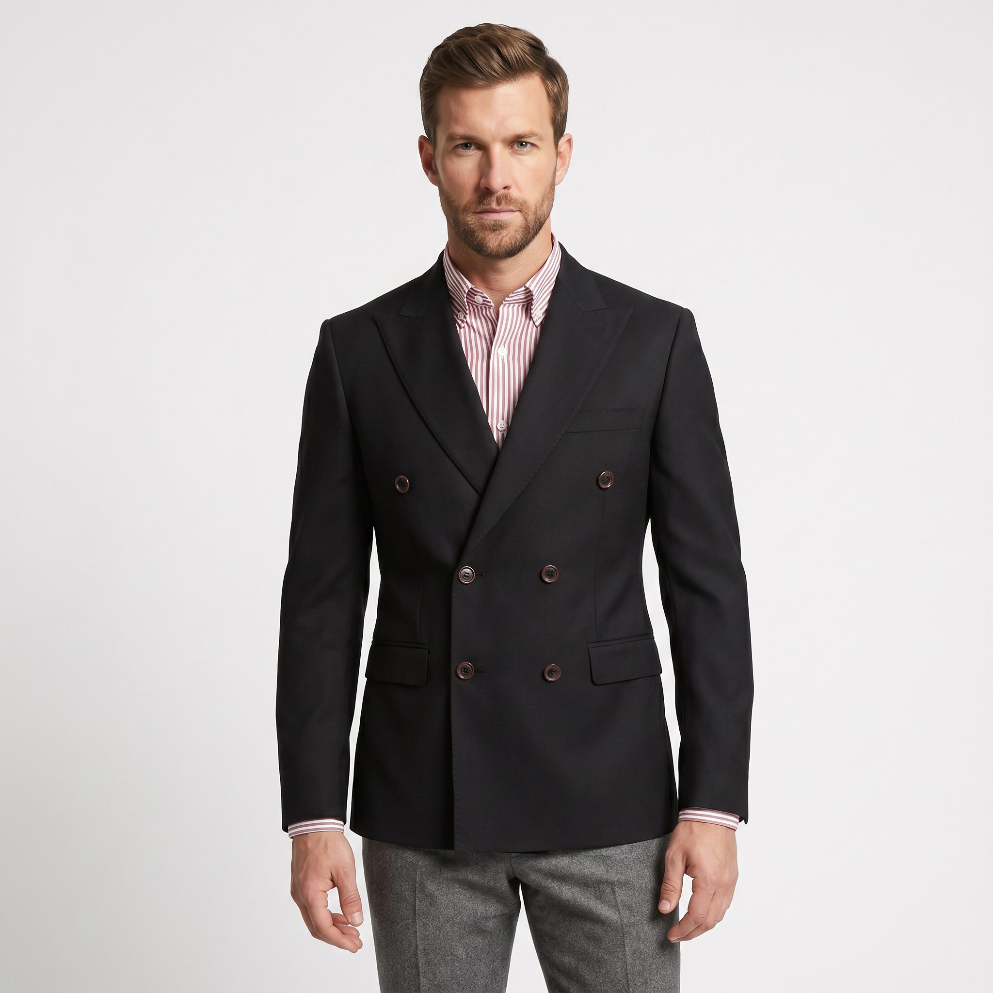 BLUCeketBLU Slim Fit Kruvaze Ceket