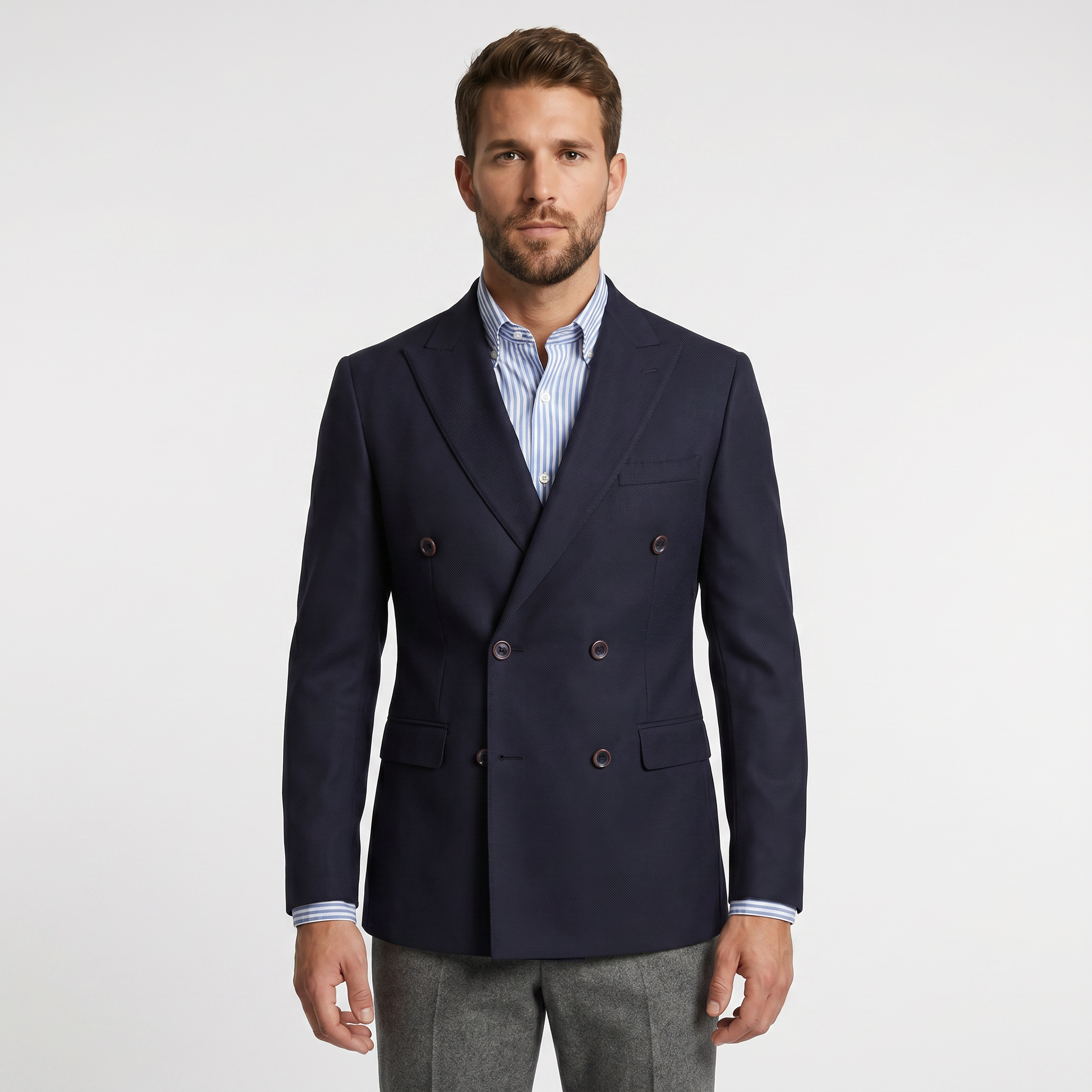 BLUCeketBLU Slim Fit Kruvaze Ceket