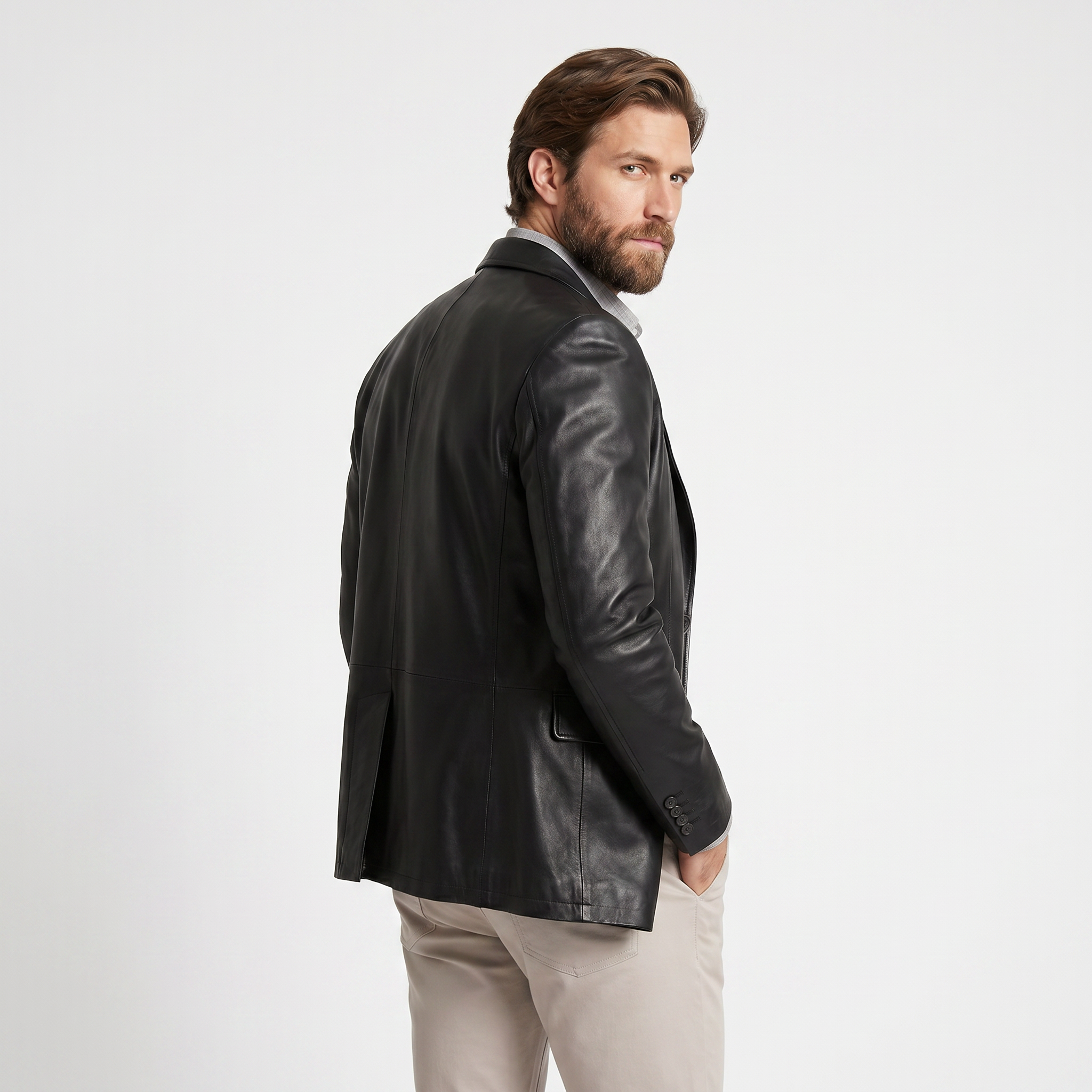 BLUDeri GiyimBLU Deri Blazer Ceket