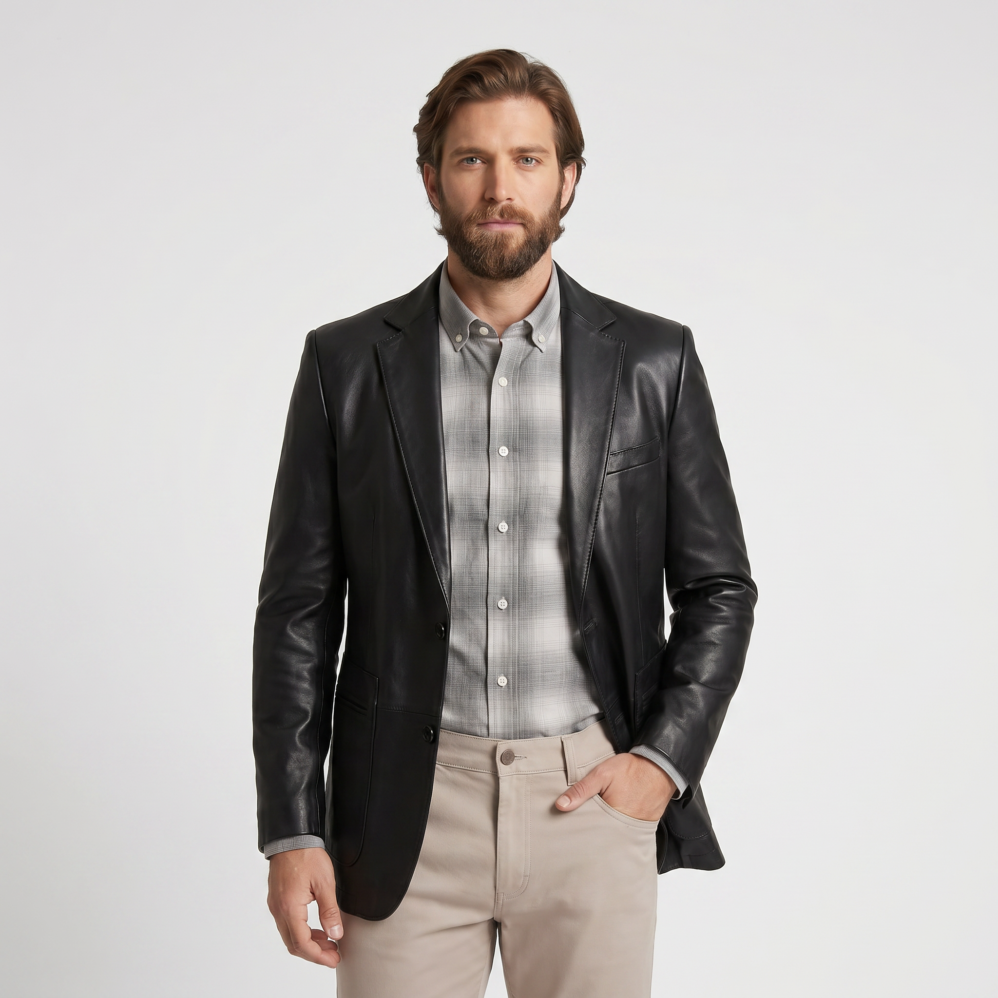 BLUDeri GiyimBLU Deri Blazer Ceket