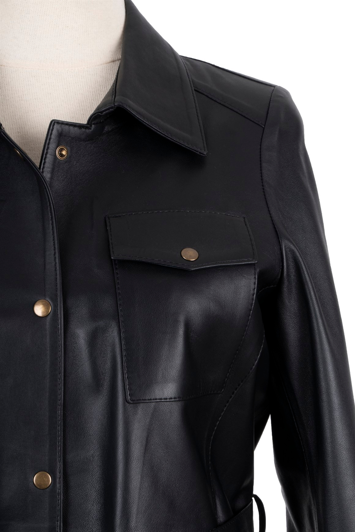 BLUDeri GiyimBLU Deri Safari Ceket